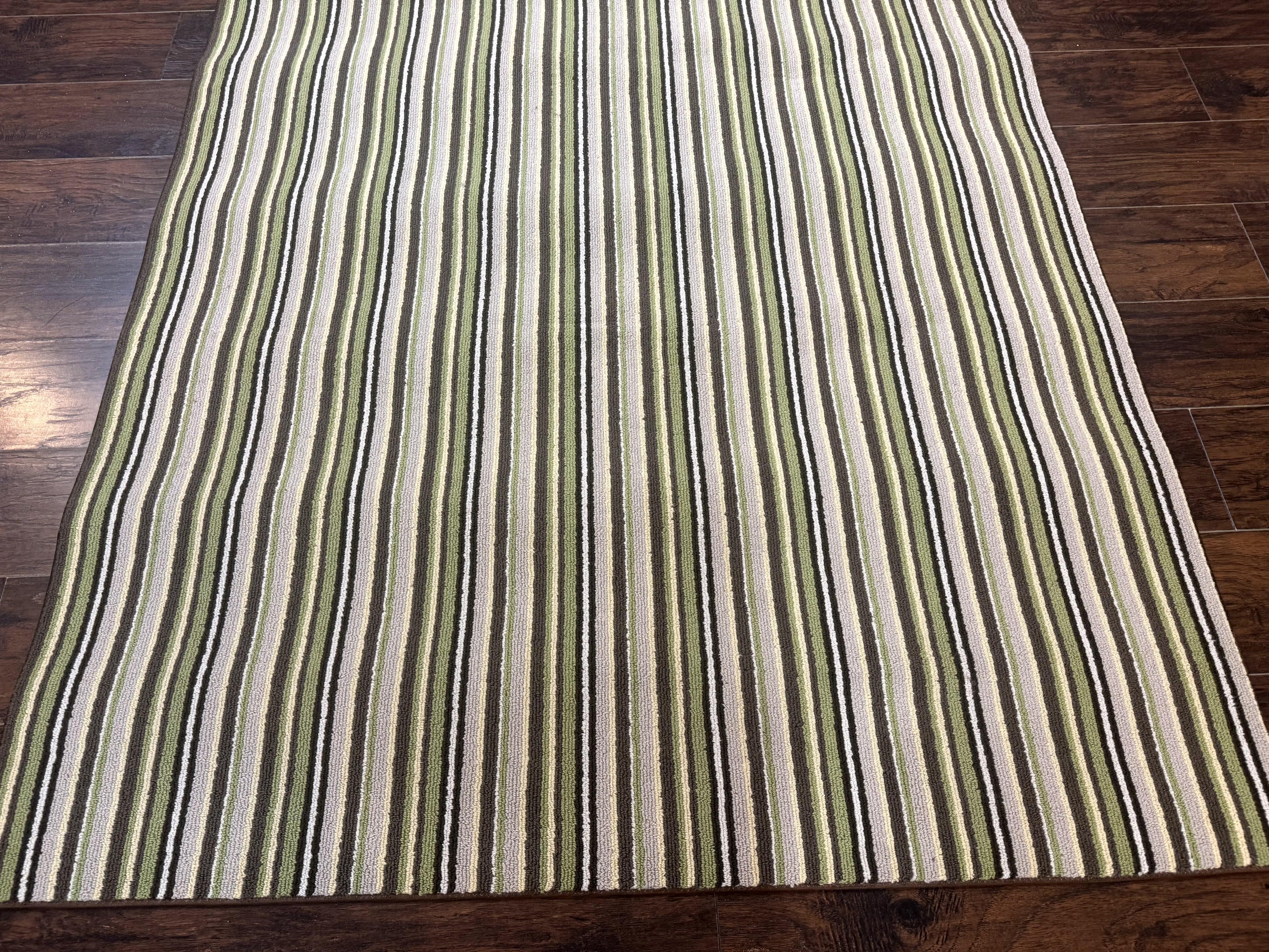 Stark Power Loomed Striped Rug 5x6, Multicolor Vintage Stark Carpet - Jewel Rugs