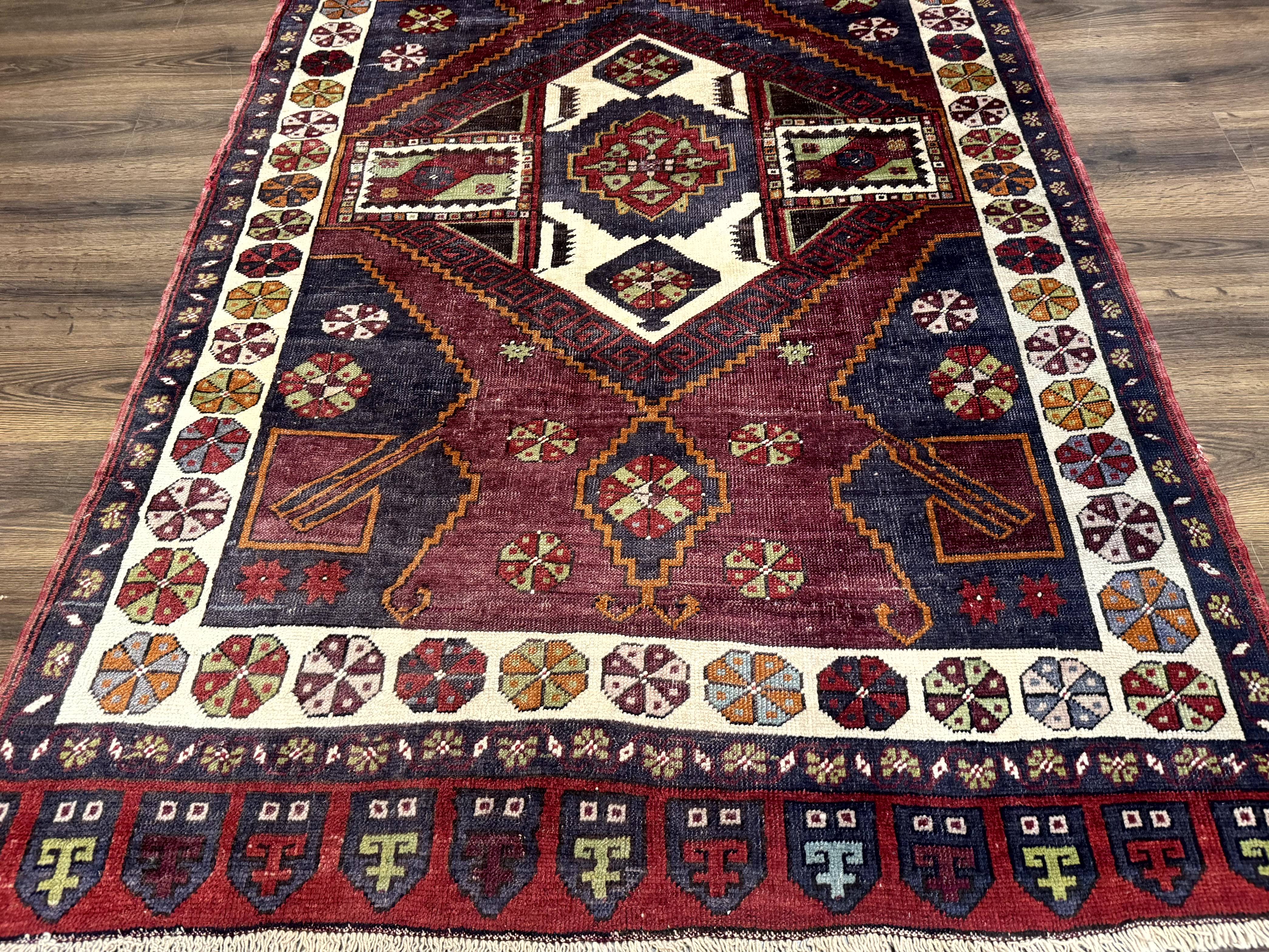 Turkish Kazak Rug 5x7, Geometric - Jewel Rugs