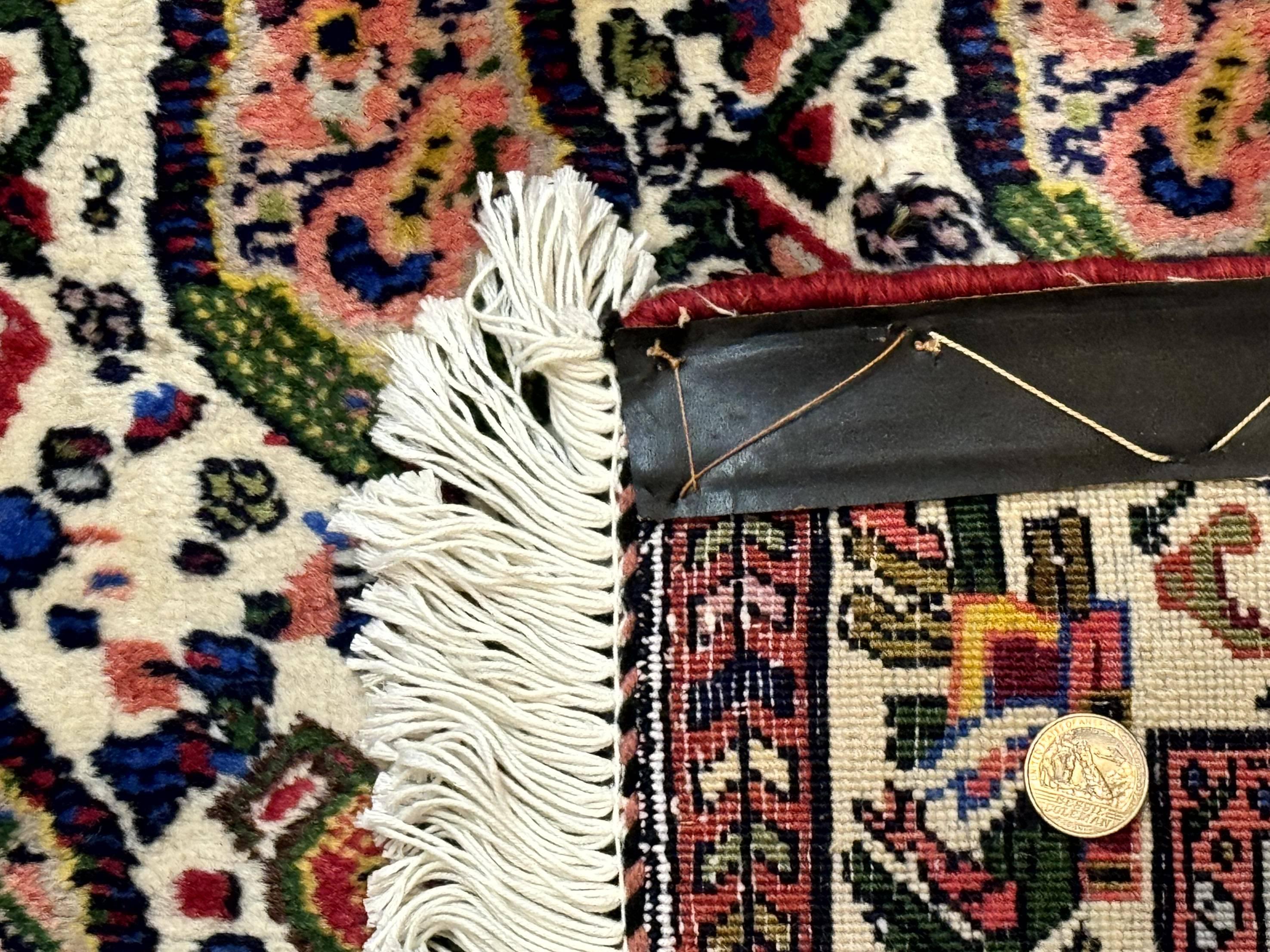 Persian Rug 8x11, Boteh Design, Repeated Paisleys, Persian Kurdish Rug, Bird Pictorials, Rare Antique Persian Kurdish Sannadaji Carpet - Jewel Rugs