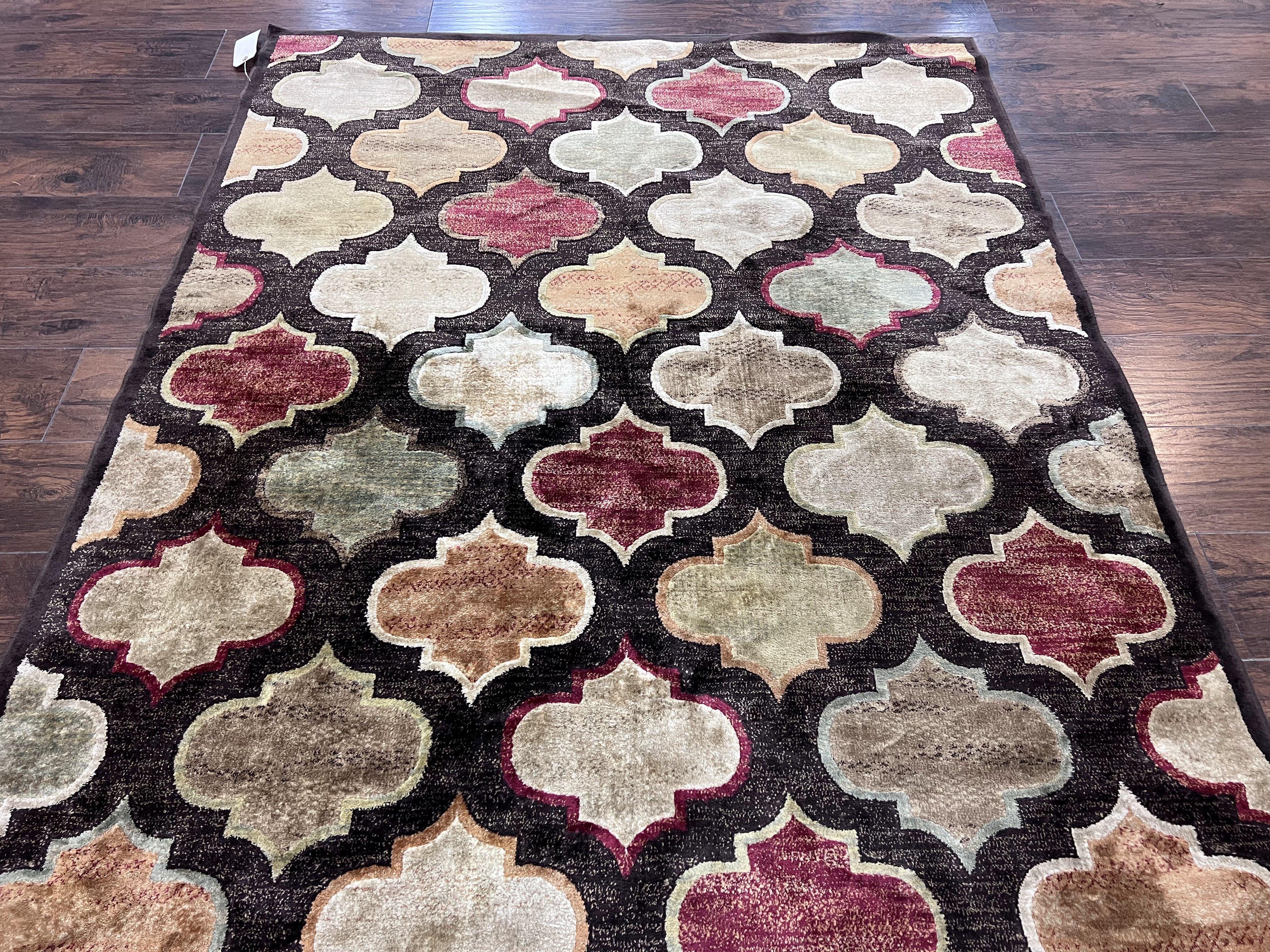 Panel Design Rug 5x7, Multicolor Contemporary Area Rug, Small Living Room Rug - Jewel Rugs