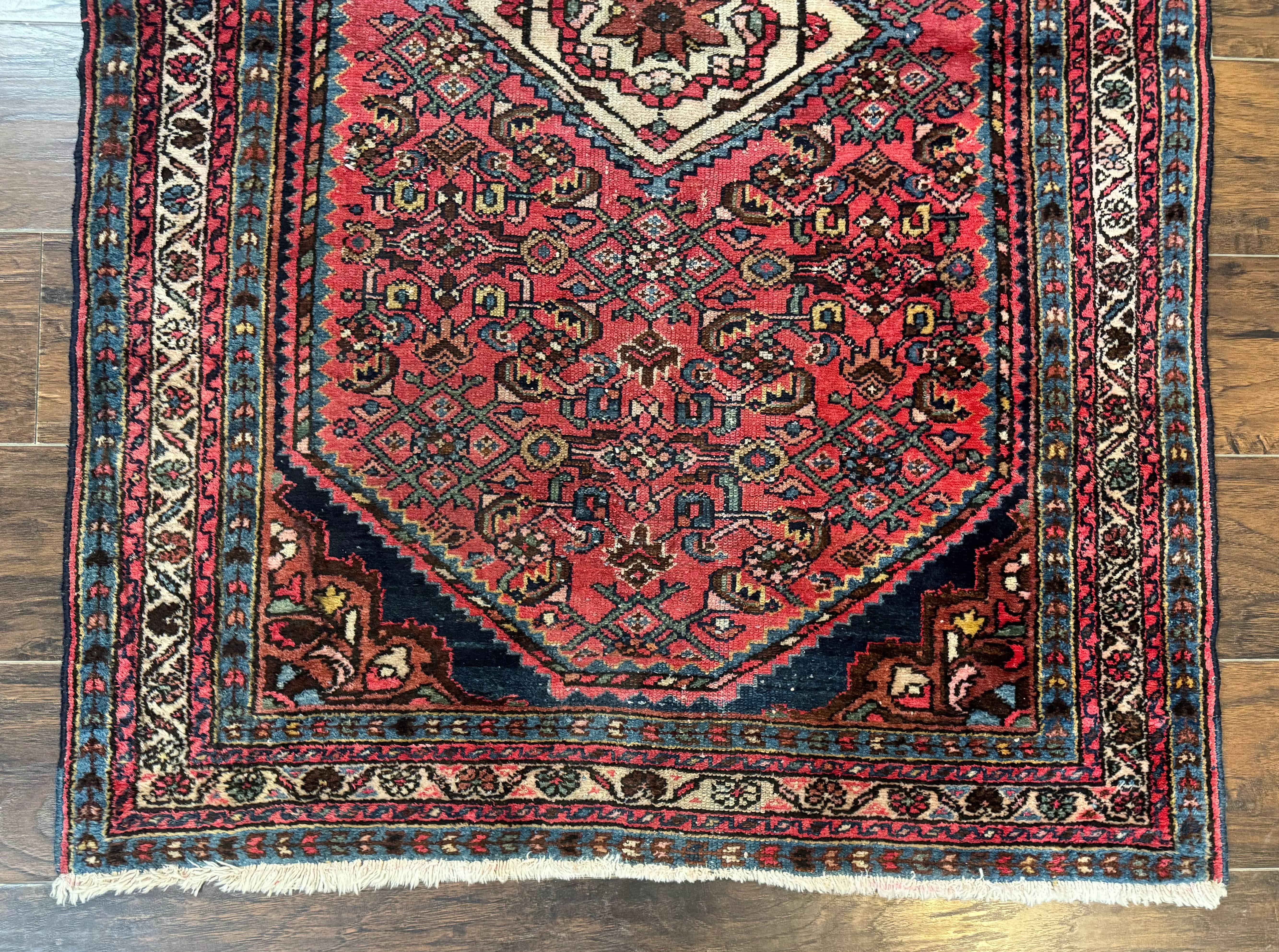 Antique Persian Tribal Rug 3.6 x 5, Hamadan Angelas Rug - Jewel Rugs