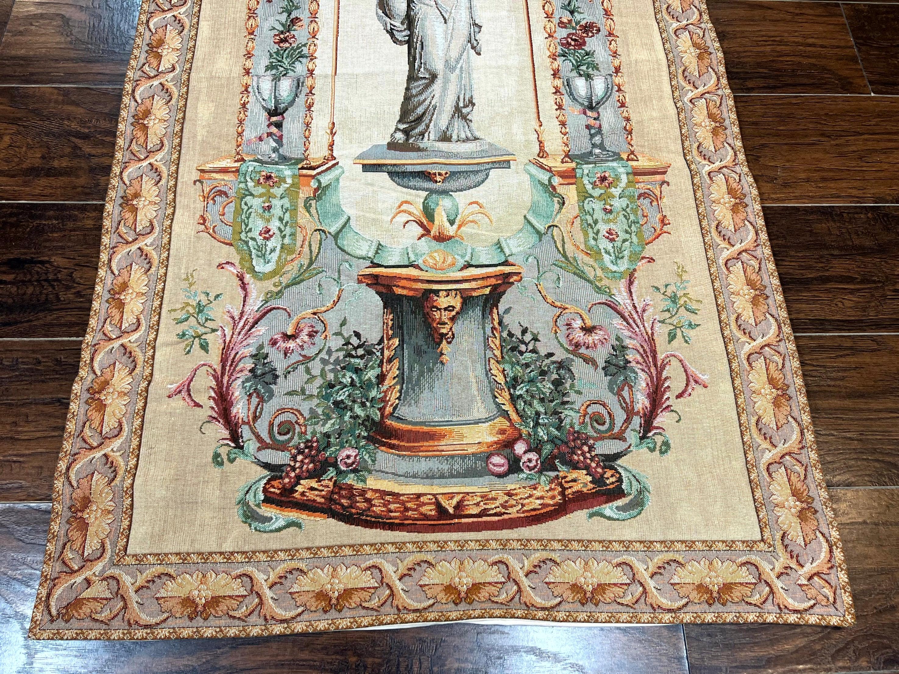 Tapestry of Greek/Roman Statue, Wall Hanging, Vintage, Vertical Tapestry - Jewel Rugs