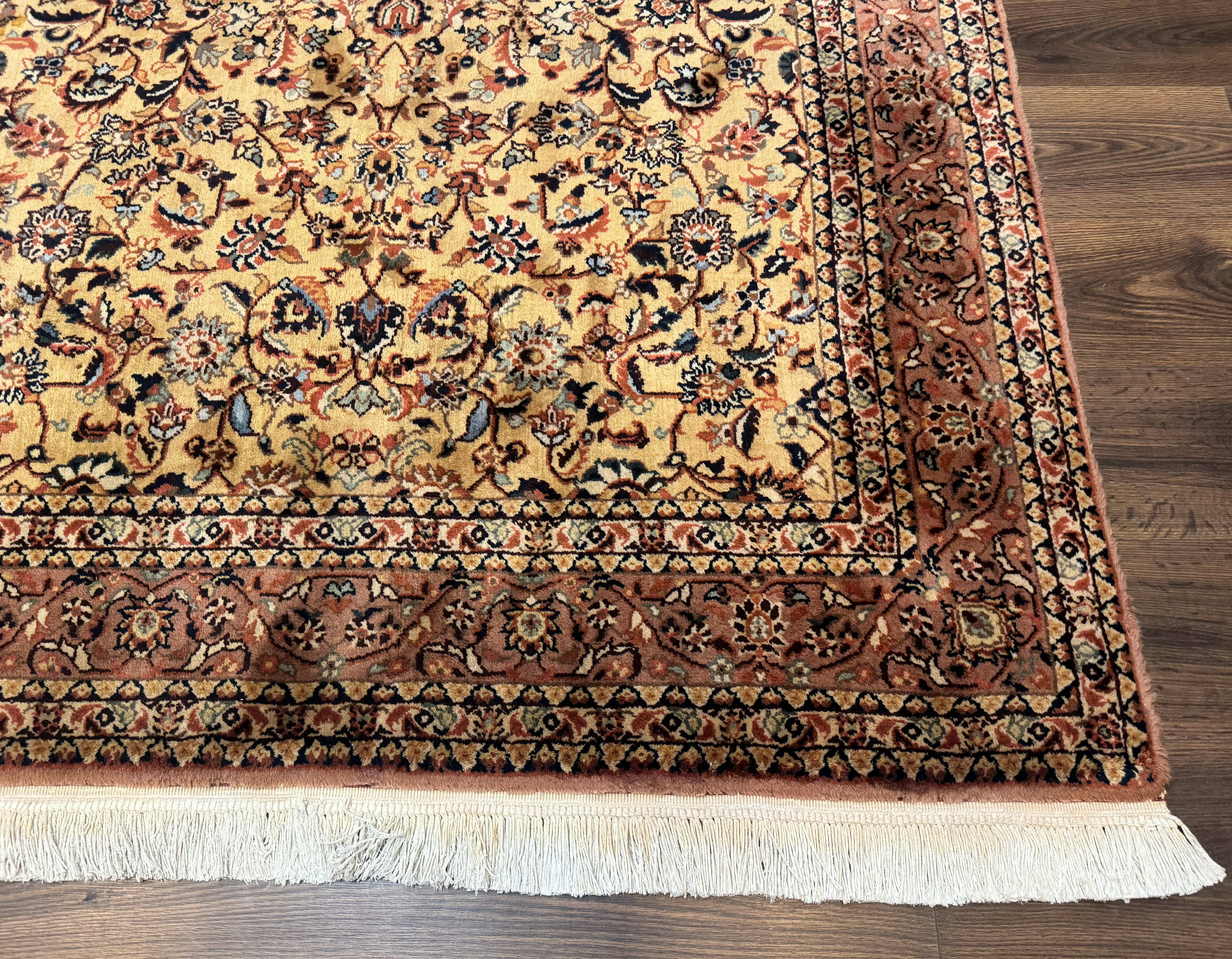 Indo Persian Rug 5x8, Light Tan/Camel, Allover Design - Jewel Rugs