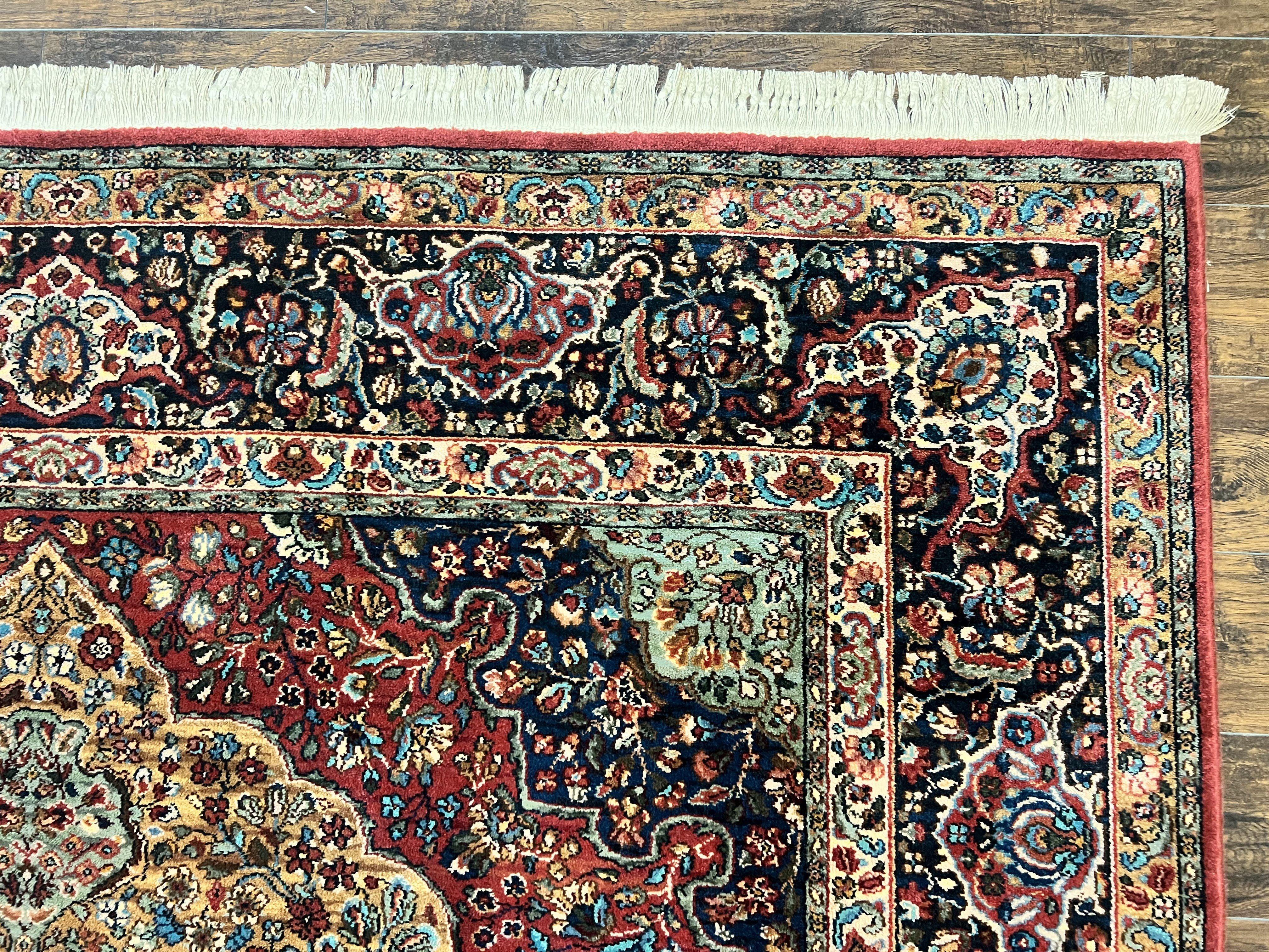 Karastan Rug 8.8 x 12 Medallion Kirman #700/718, Original Karastan Collection 700 Series, Discontinued Karastan Carpet Vintage Wool Karastan - Jewel Rugs