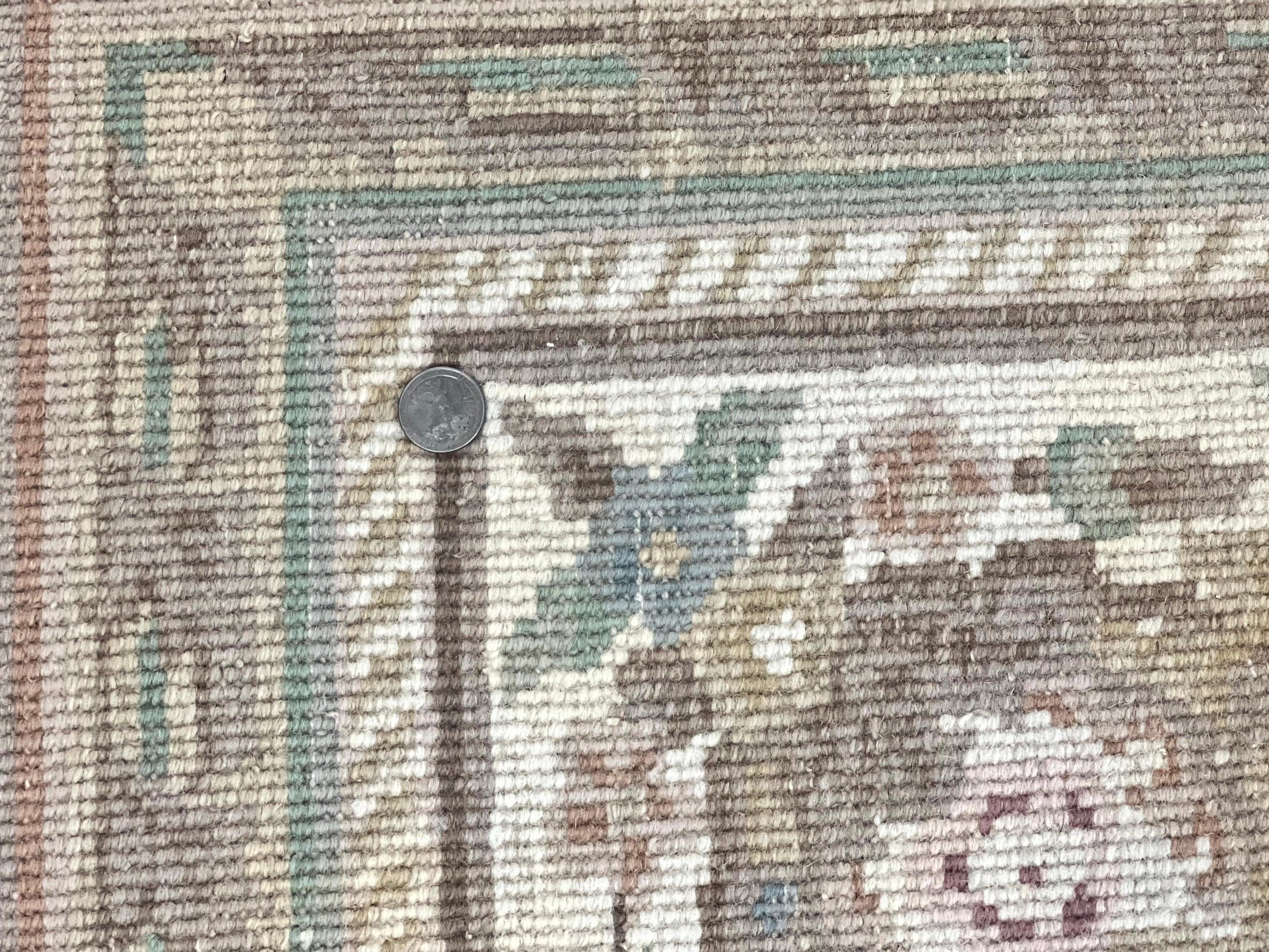Indo Chinese Aubusson Rug 6x9, Wool Vintage Handmade Rug, Beige - Jewel Rugs