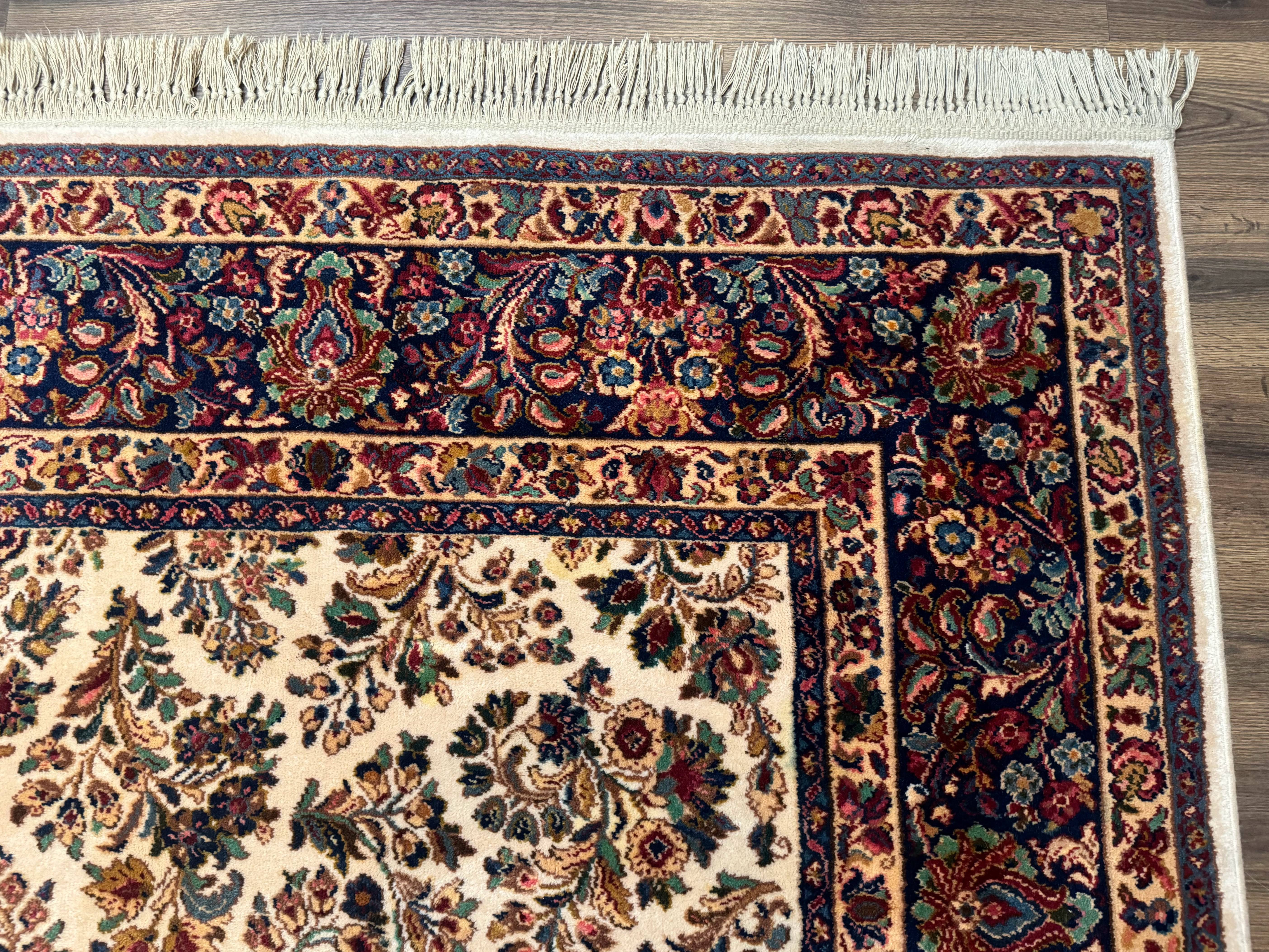 Karastan Rug 8.8 x 10.6 Ivory Sarouk #700/760, Wool Discontinued Original 700 Series - Jewel Rugs