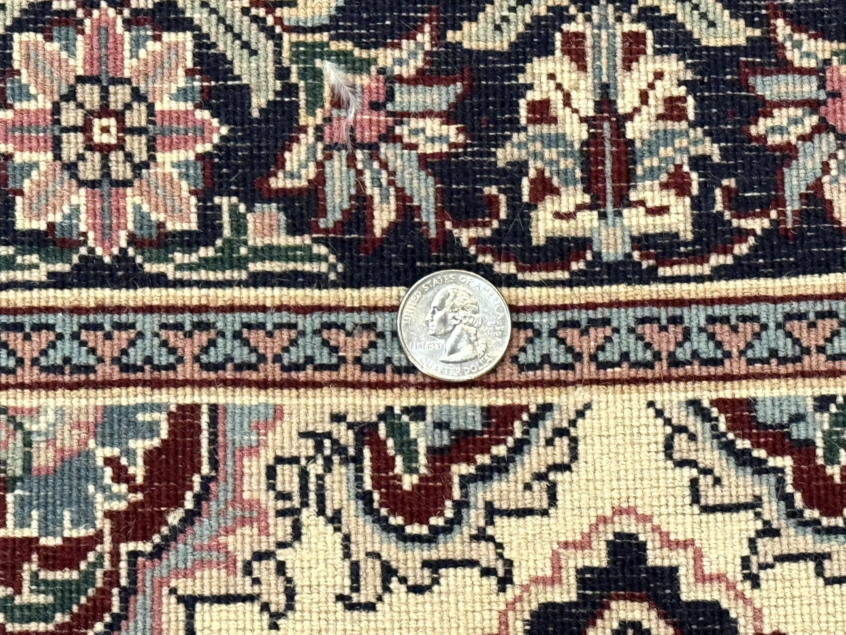 Sino Persian Runner Rug 2.7 x 8, Floral, Handmade, 250 KPSI - Jewel Rugs