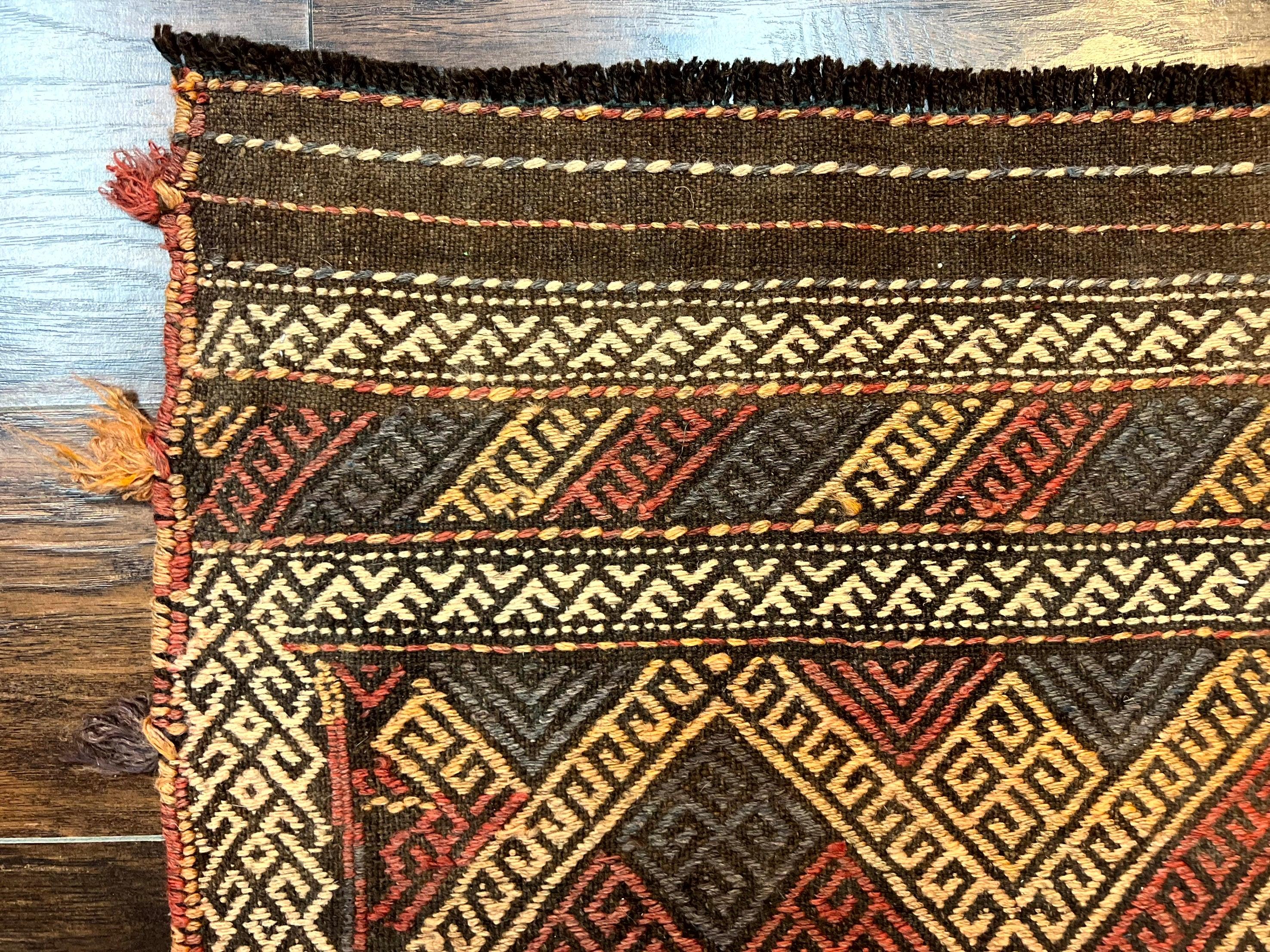 Tribal Runner Rug 2x8, Pakistani Turkoman Runner, Wool Handmade Vintage Rug - Jewel Rugs