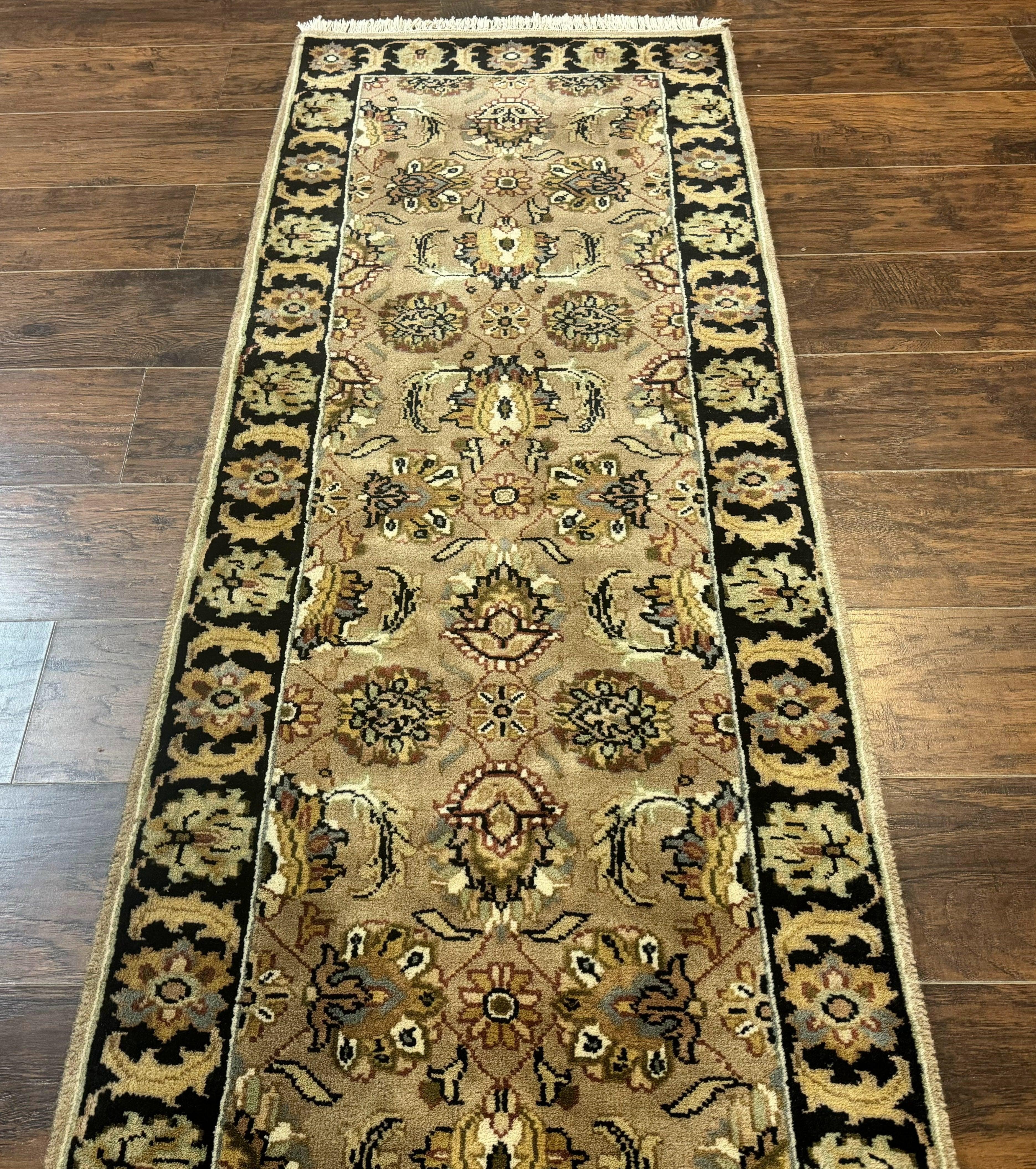 Indo Mahal Runner Rug 2.5 x 12, Traditional Wool Runner for Hallway or Kitchen, Vintage - Jewel Rugs