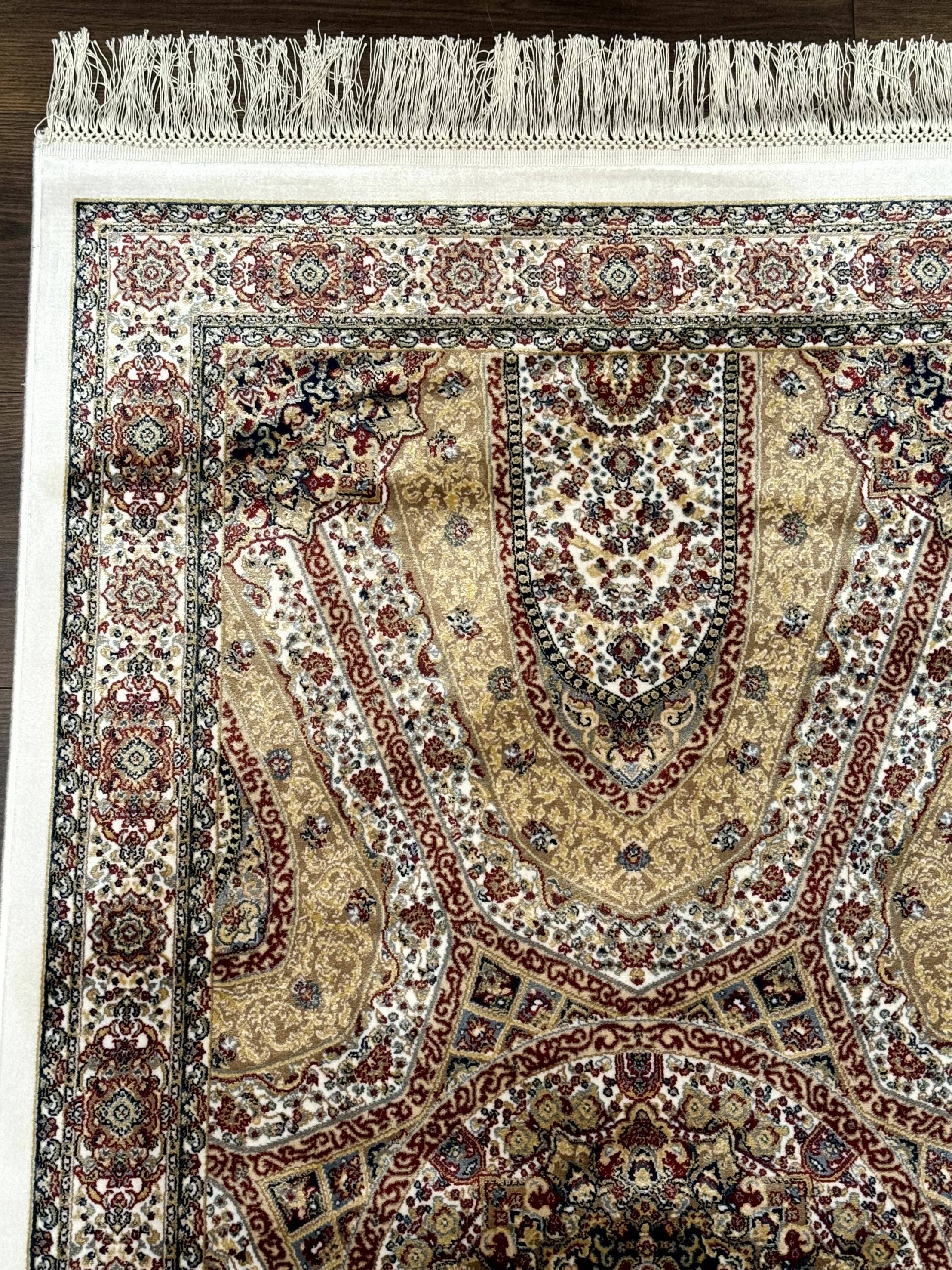 Turkish Silk Runner Rug 2.6 x 12, Hereke Mamluk Runner, Bamboo Silk, New - Jewel Rugs