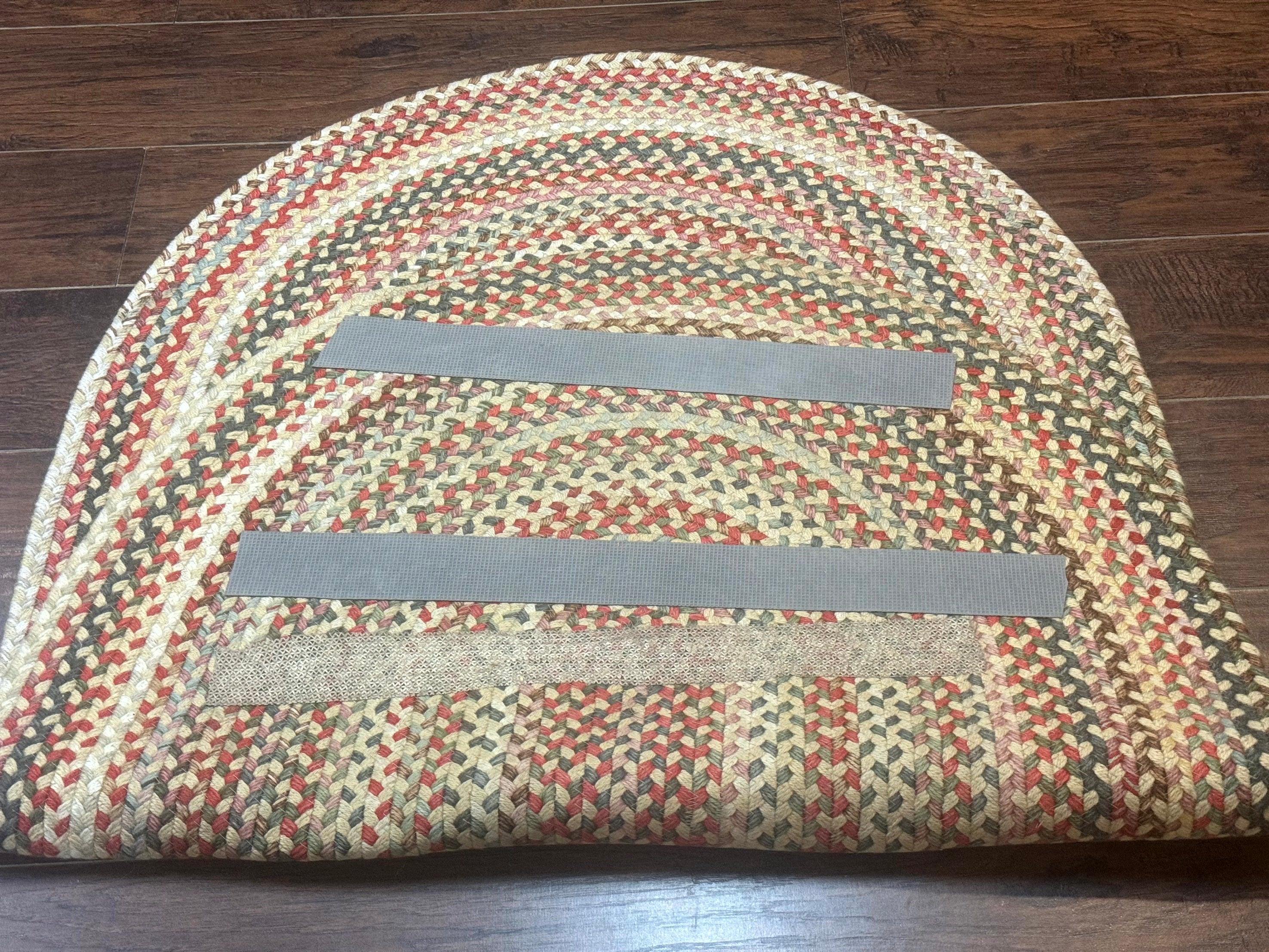 Braided American Oval Rug 3x5, Multicolor, Hand Braided - Jewel Rugs