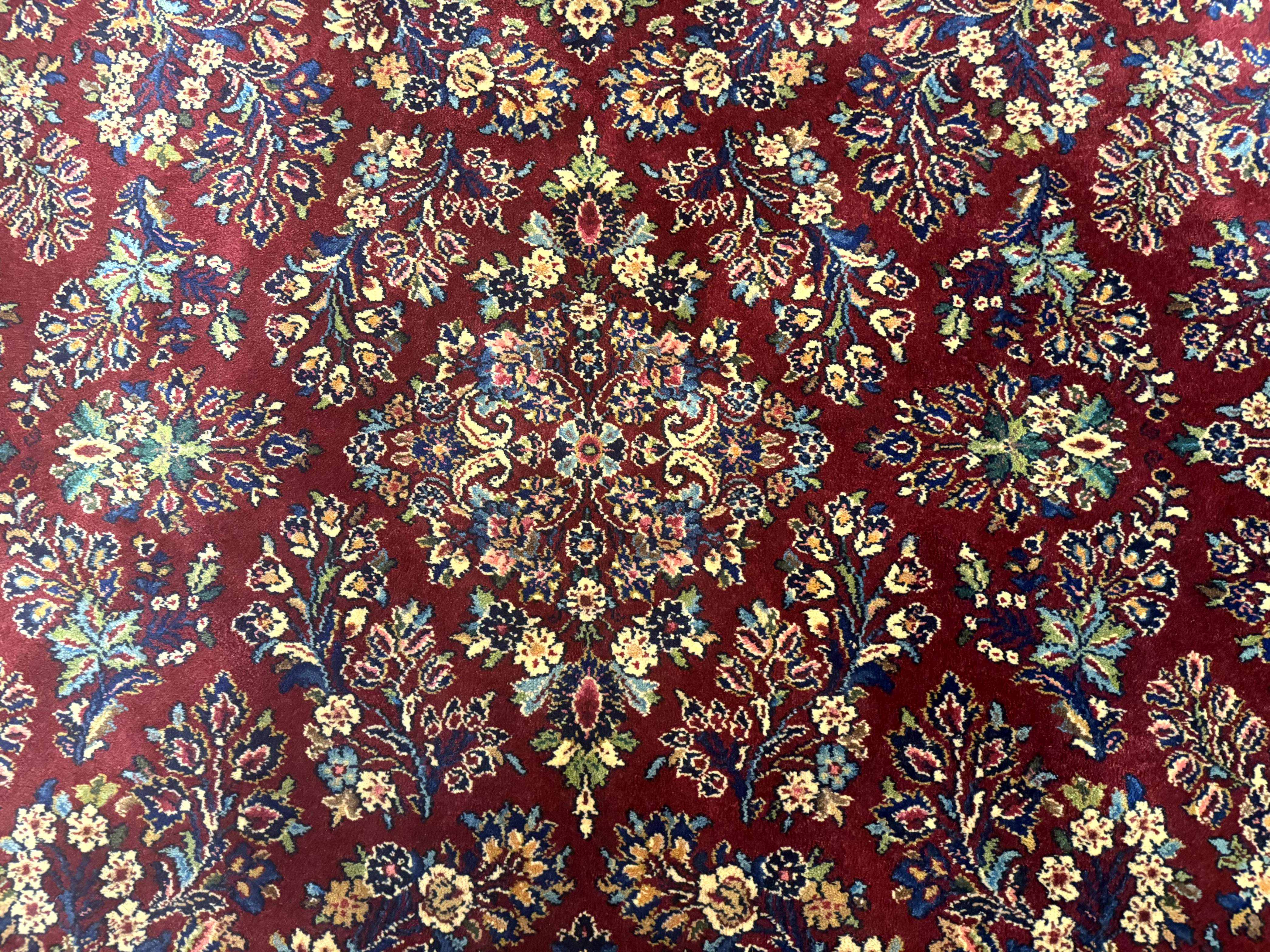 Karastan Rug 8.8 x 12 Red Sarouk #785 - Jewel Rugs