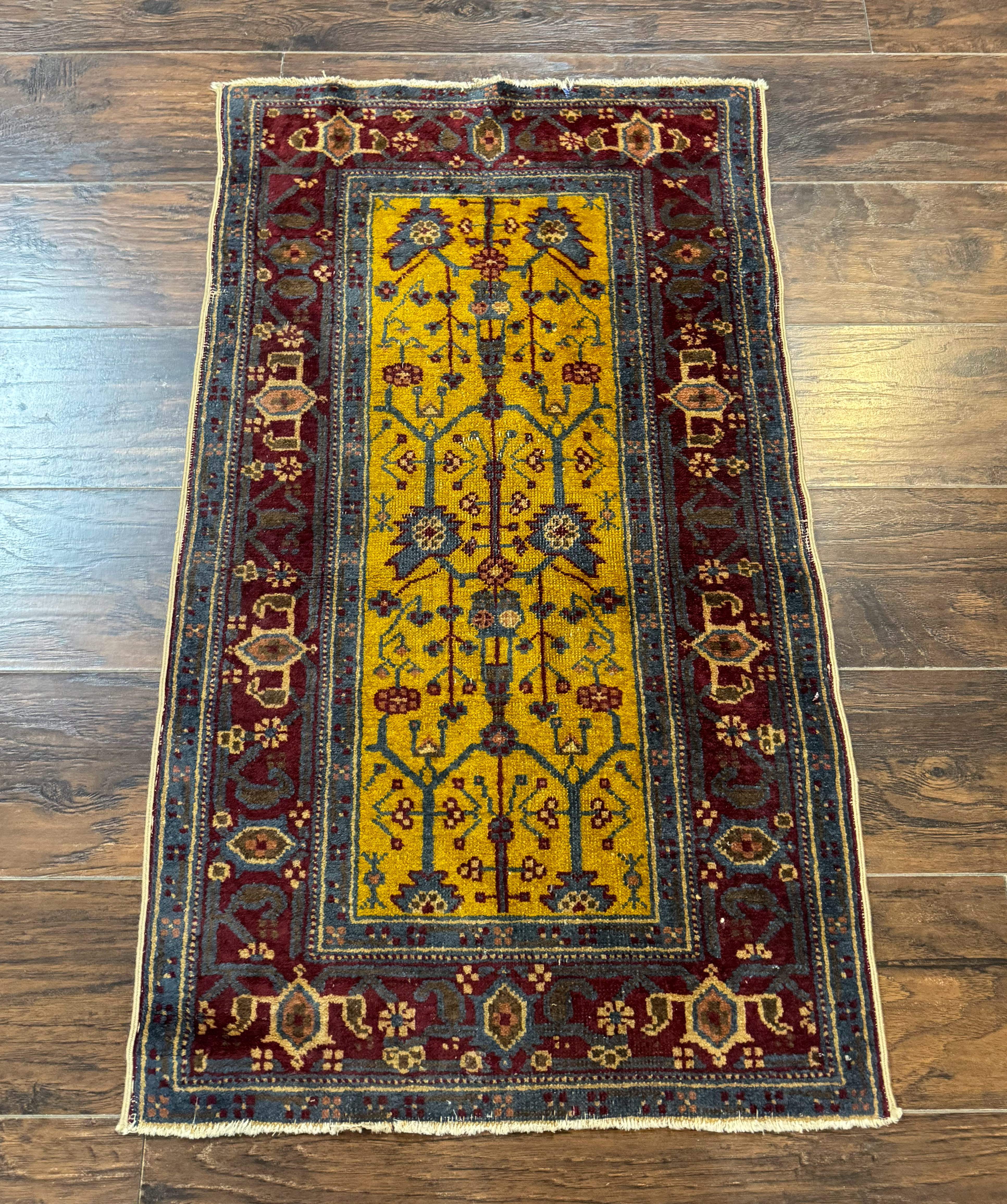 Indian Agra Rug 2x4 – Hand-Knotted Wool Antique Carpet - Jewel Rugs