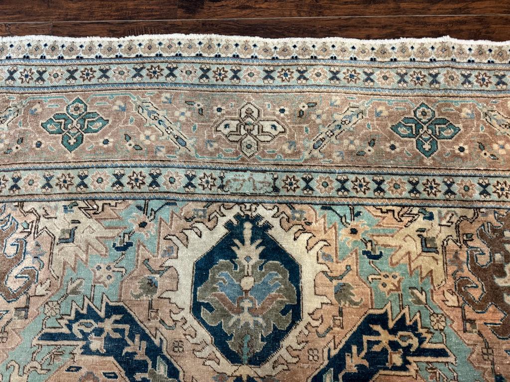 Antique Persian Tabriz Rug 8x11, Unique Colors and Design - Jewel Rugs