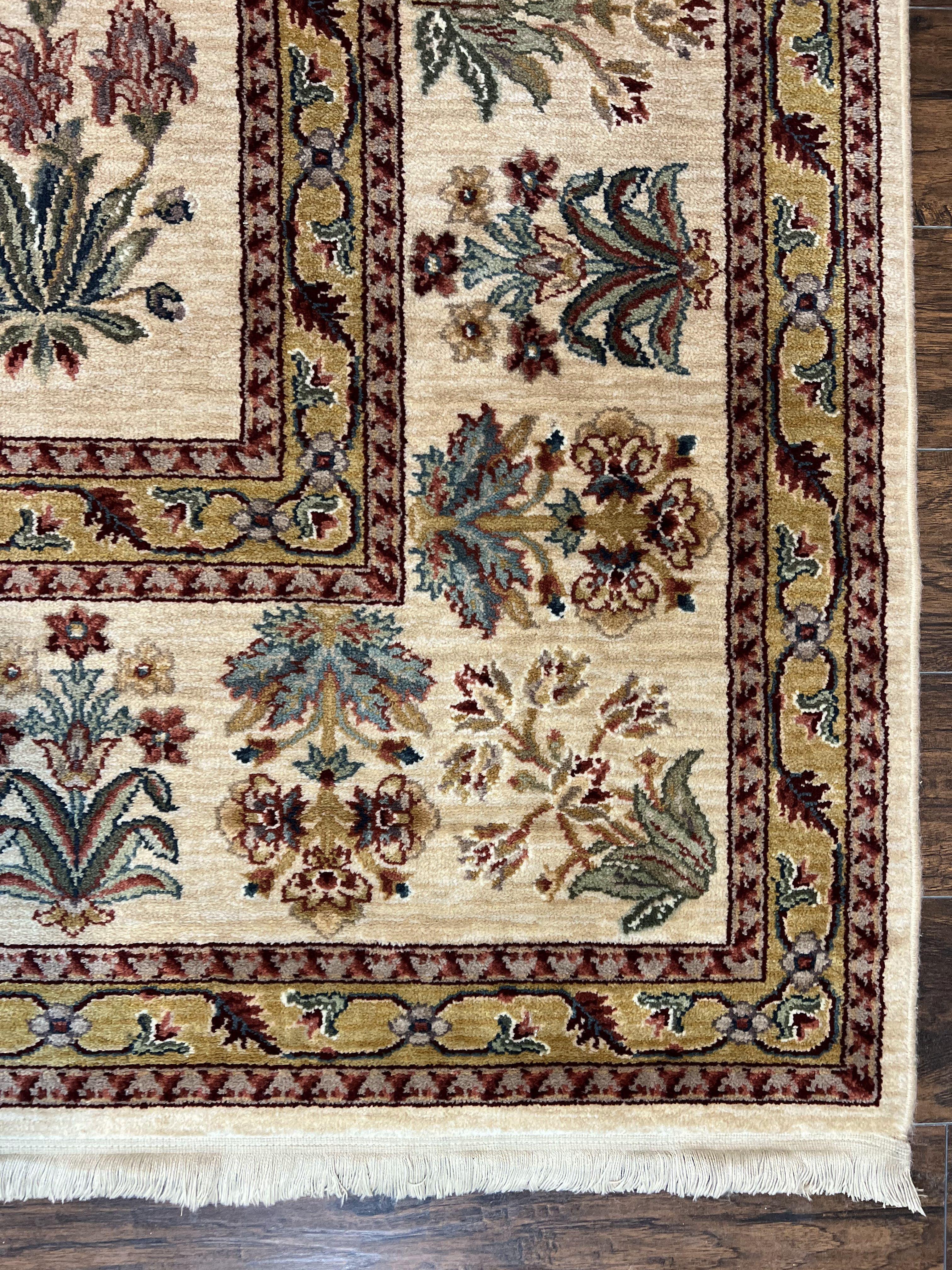 Karastan Rug 8.8 x 12, Ashara Amritsar #549, Oatmeal Color, Wool Pile Karastan Carpet, Discontinued Karastan Area Rug, Decorative - Jewel Rugs
