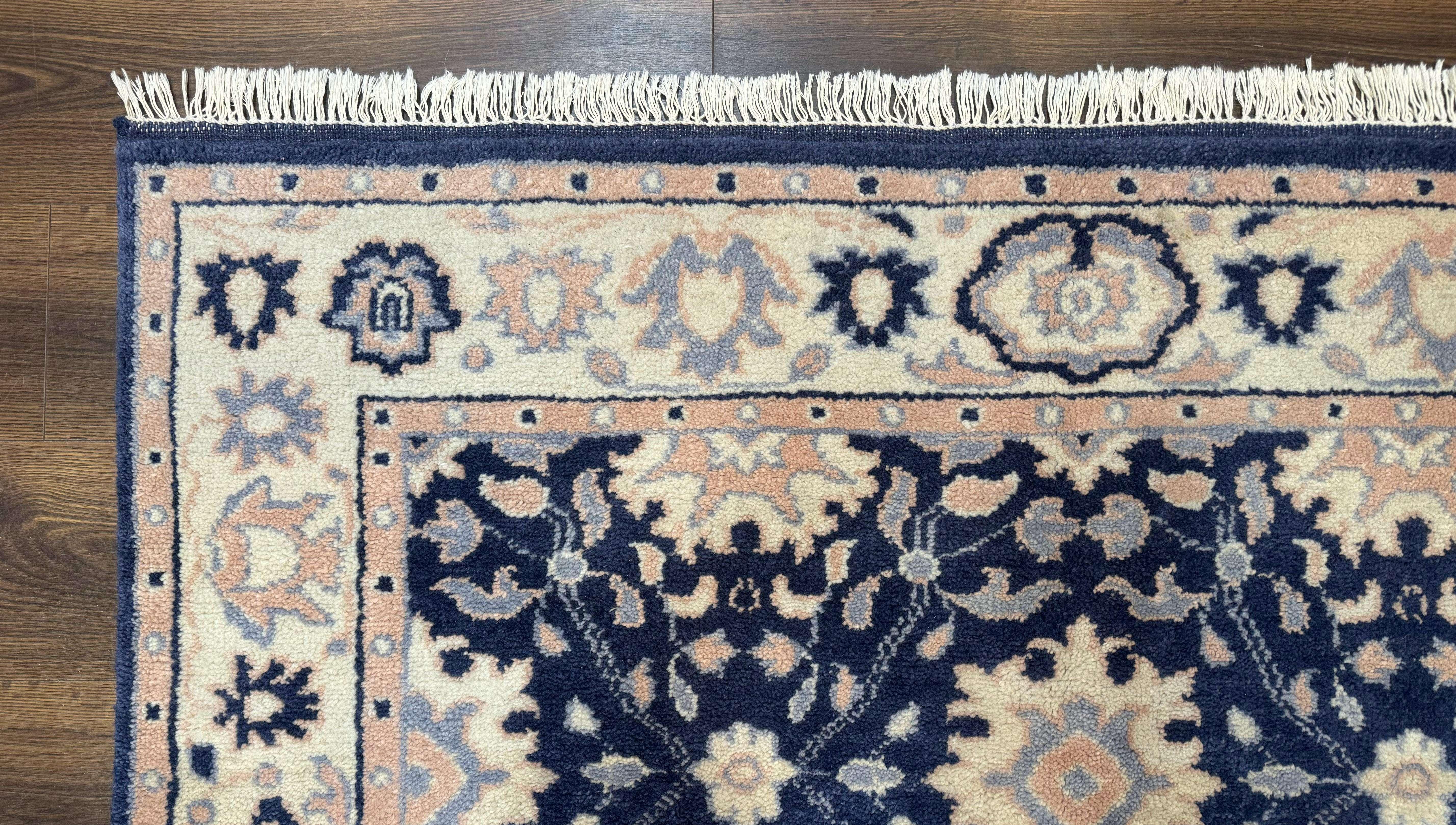 Blue and Beige Indian Rug, Indo Persian Carpet - Jewel Rugs