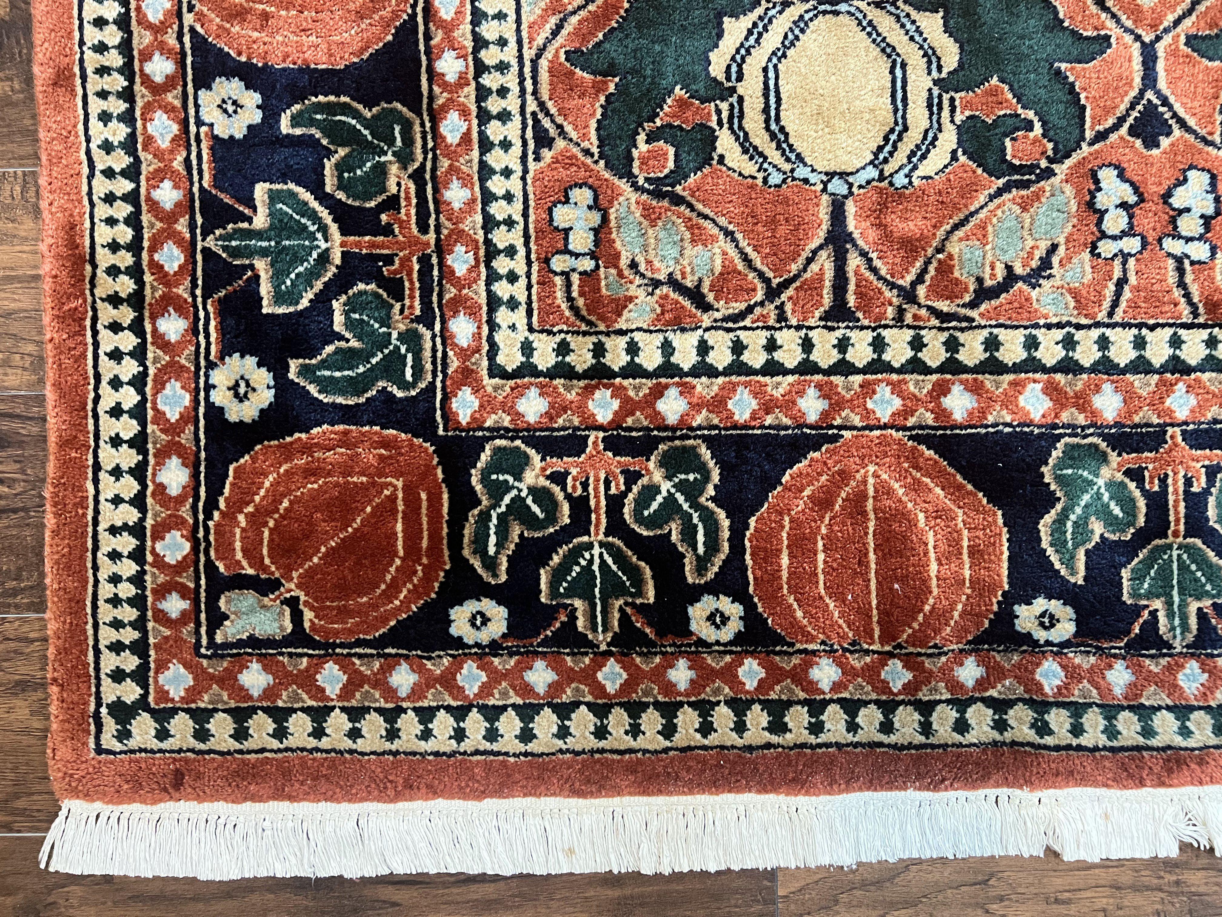 Indo Persian Bidjar Rug 8x10, Red and Black, Handmade Vintage Wool Carpet - Jewel Rugs