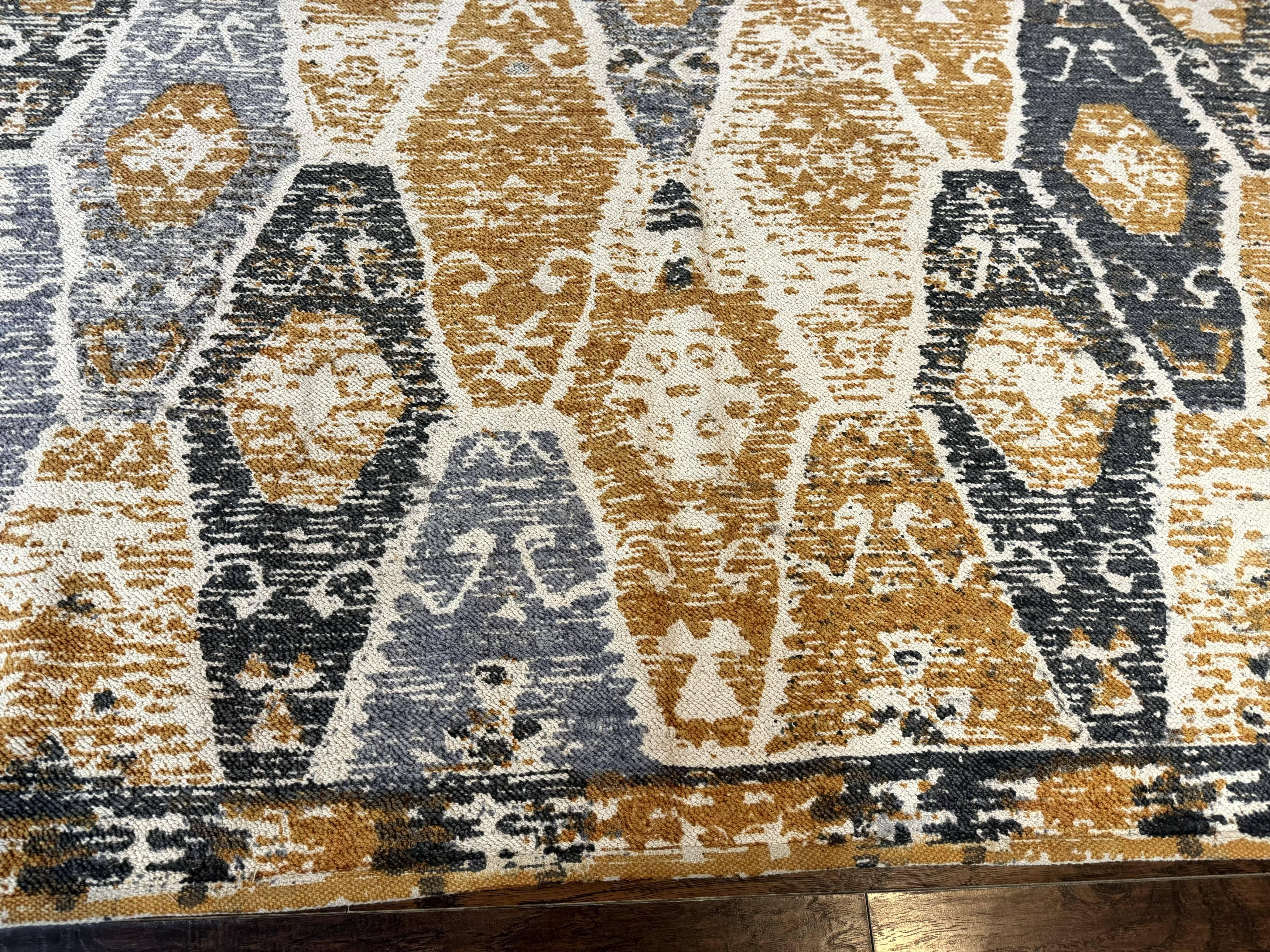 Handmade Contemporary Modern Indian Rug 8x10, Colorful - Jewel Rugs