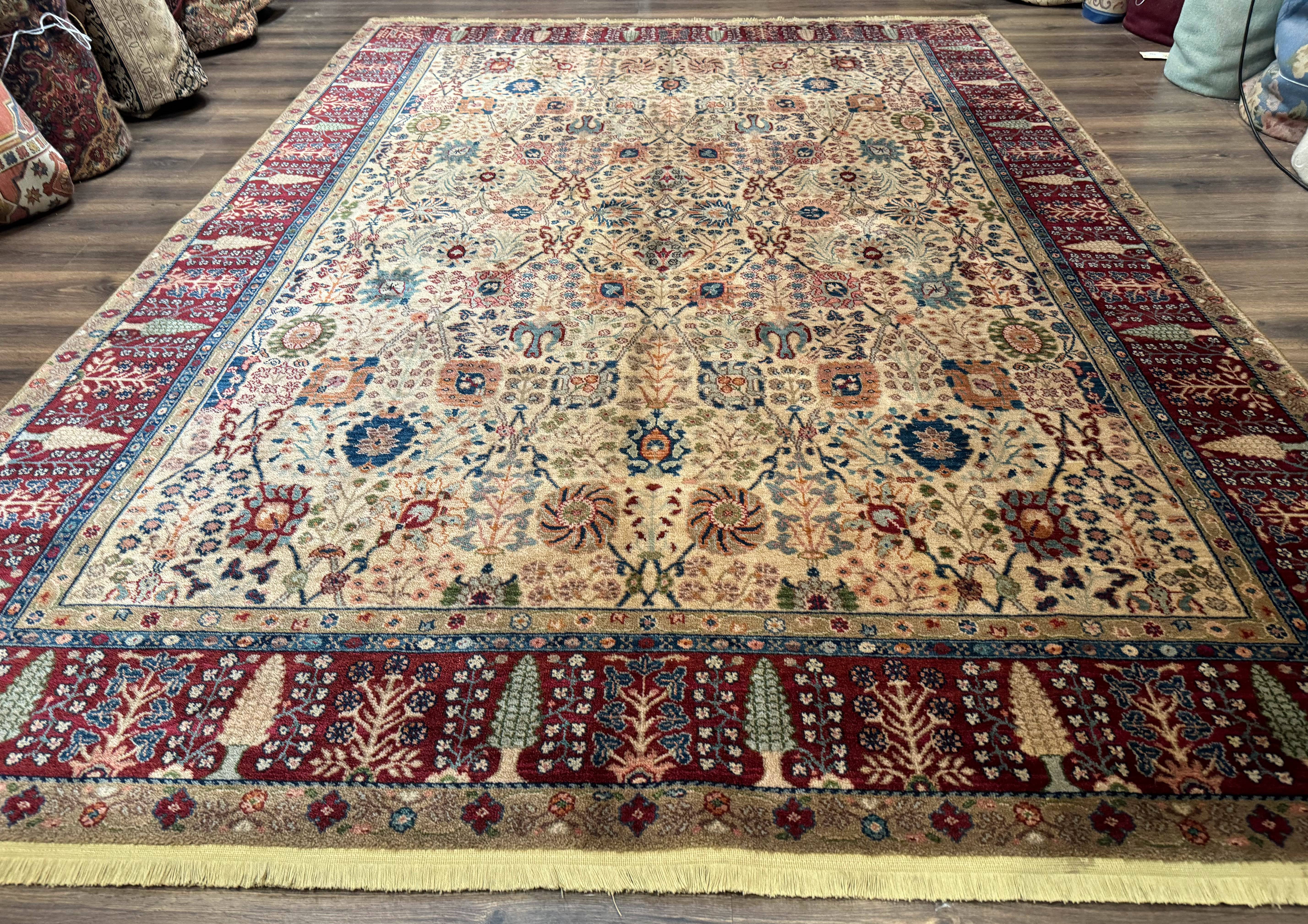 8.8 x 12 Karastan Samovar Teawash Rug #900-901, Persian Vase, Wool, Vintage - Jewel Rugs