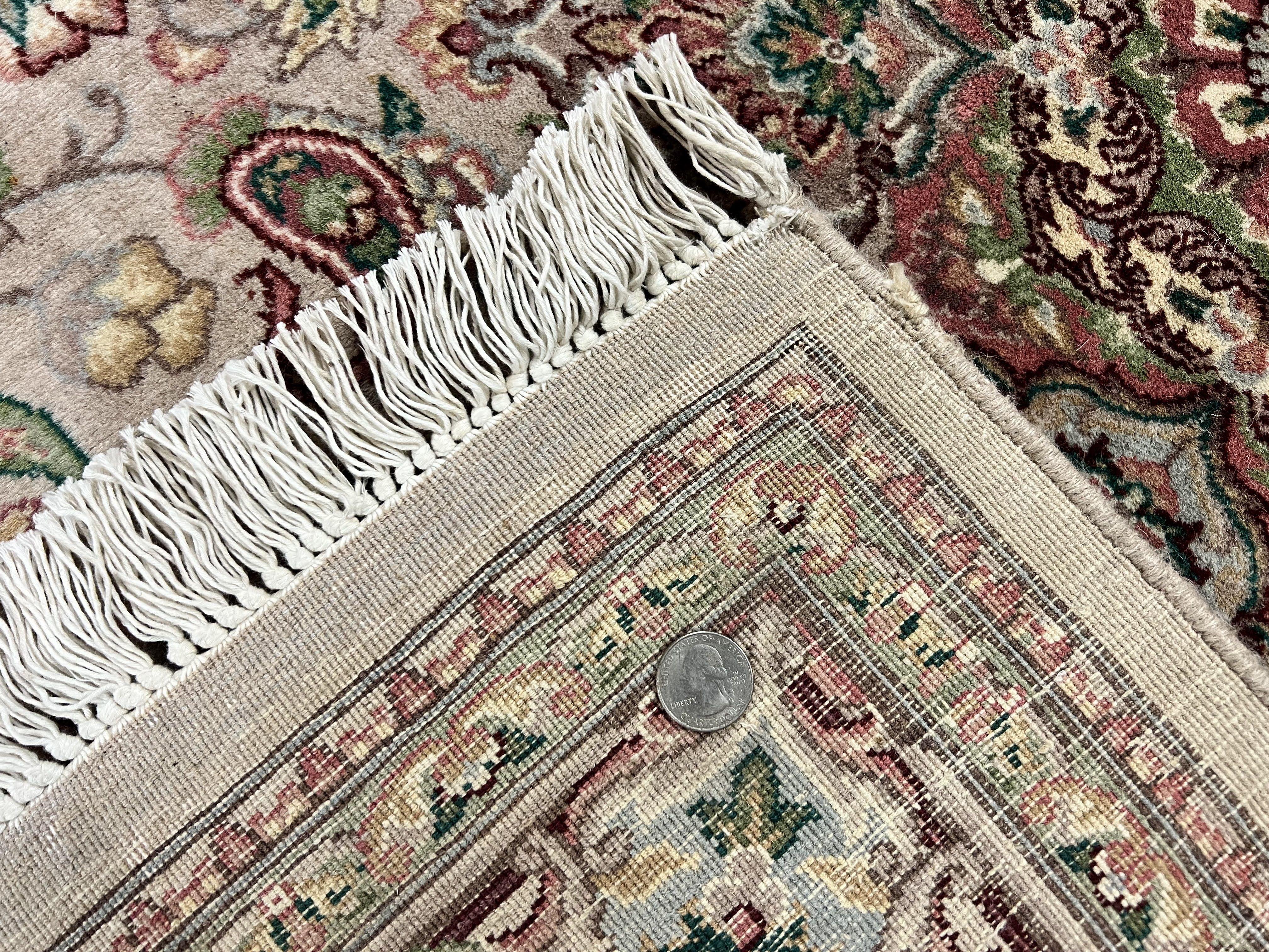 Pak Persian Rug 6x9, Floral Medallion, Vintage Hand Knotted Handmade Traditional Oriental Carpet, Pakistani Rug 6 x 9 ft, Wool Area Rug - Jewel Rugs