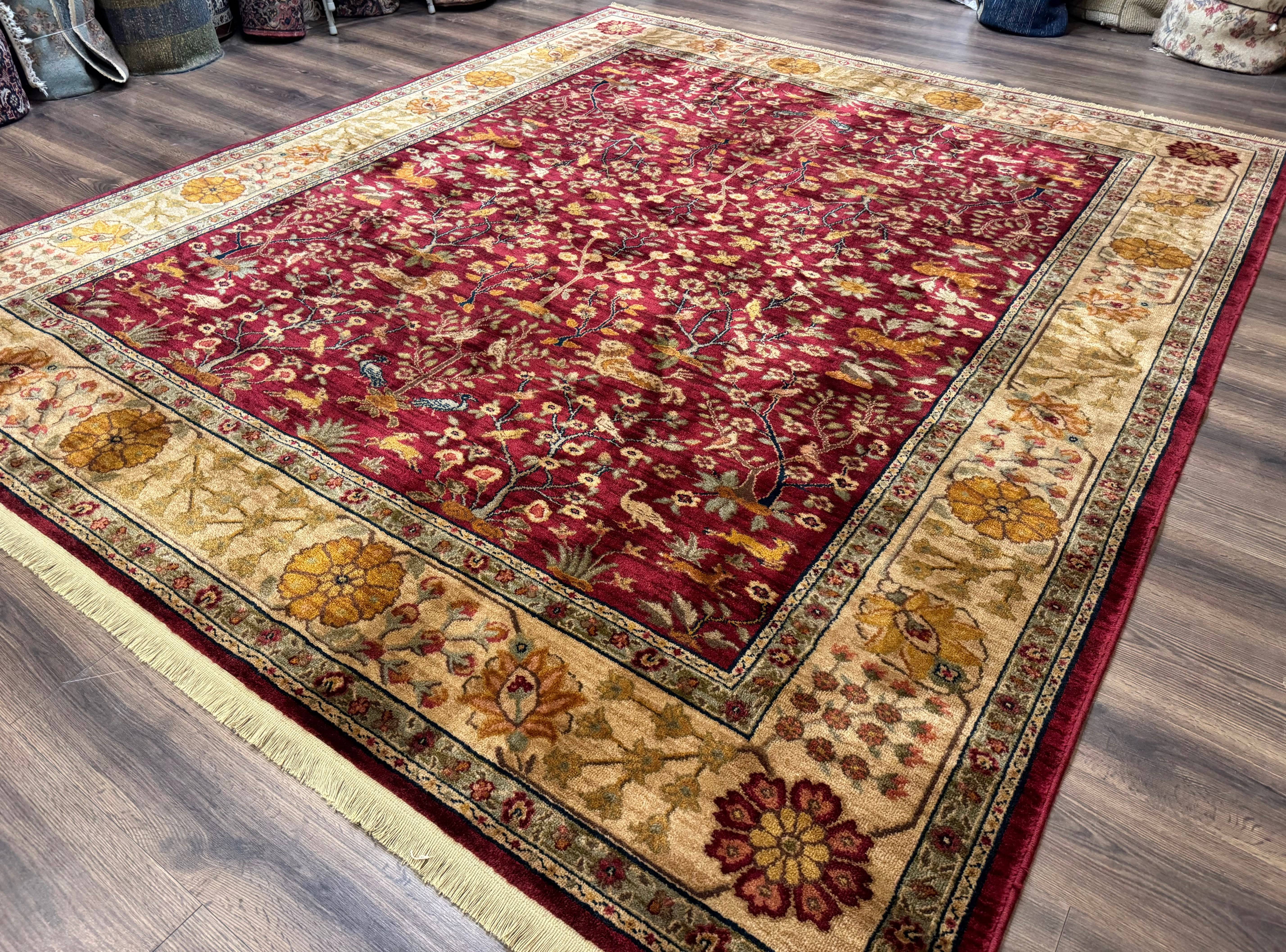 Karastan Rug 8.8 x 10, Antique Legends Emperor's Hunt 2200-204, Wool Vintage Discontinued Karastan - Jewel Rugs