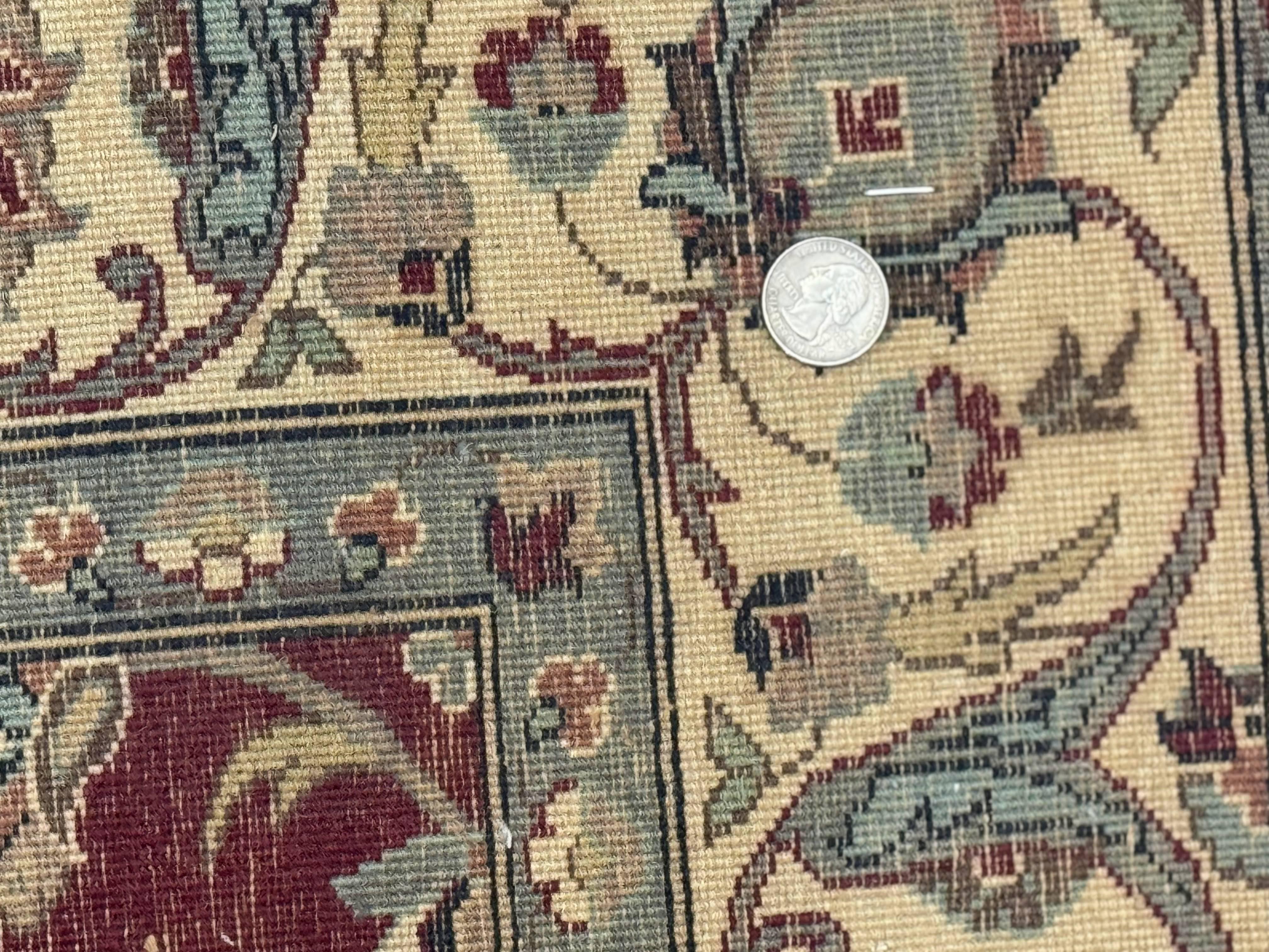 Pak Persian Rug 4x6, Floral Allover, Vintage Wool Carpet, Plum and Ivory - Jewel Rugs