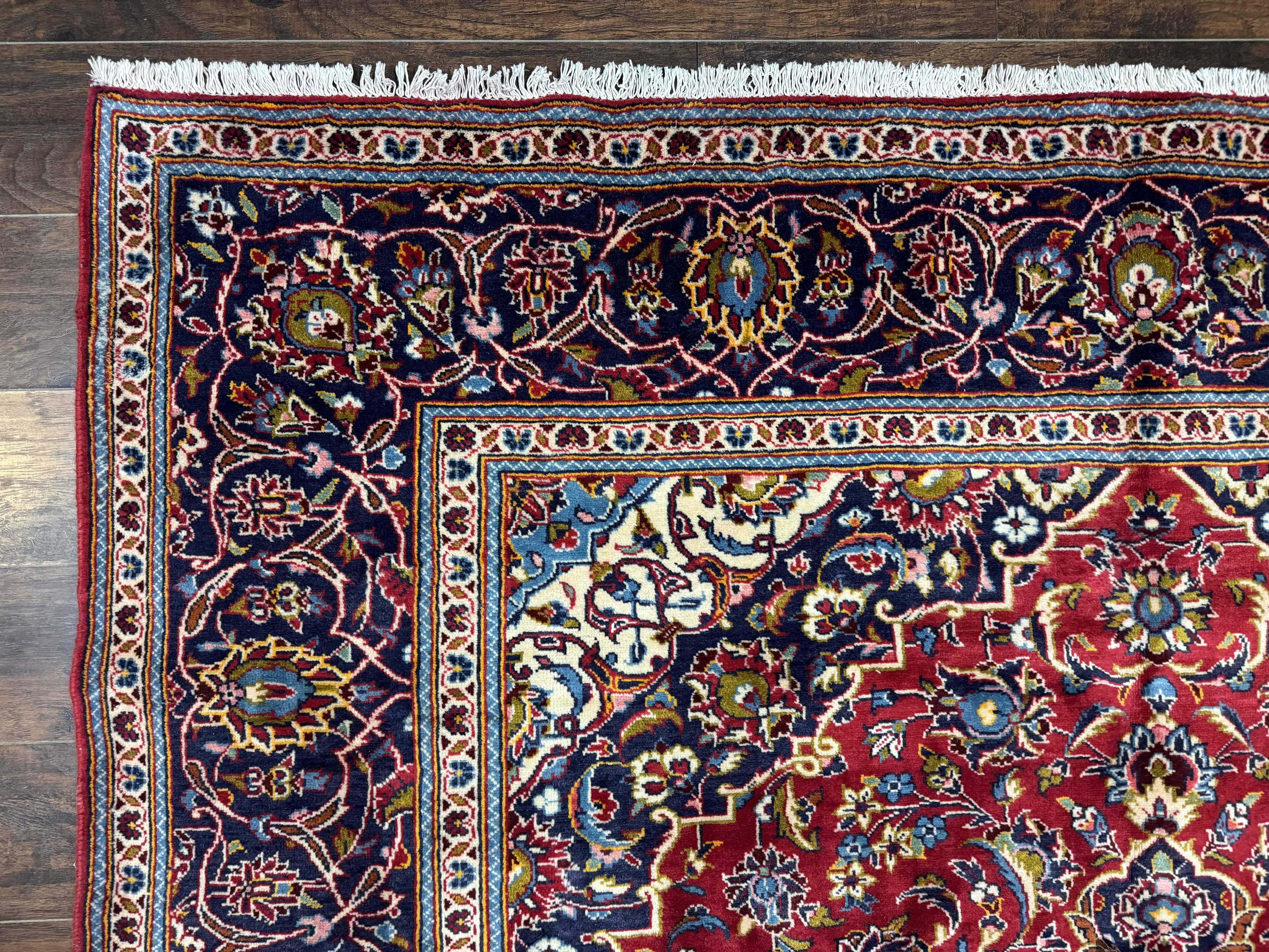 Red Persian Kashan Rug 8x11 - Jewel Rugs