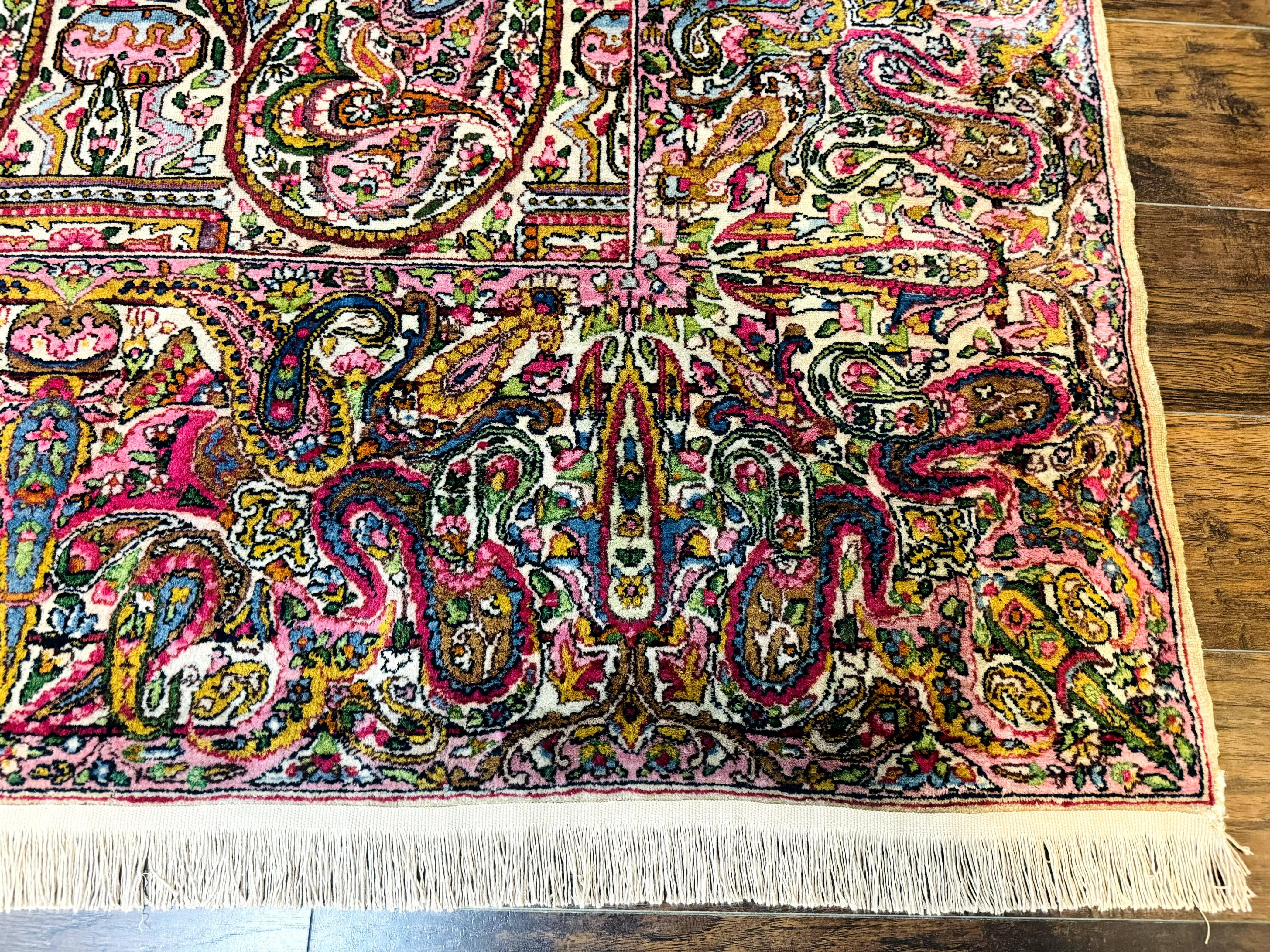 Rare Antique Persian Kerman Lavar Rug 9x12, Boteh Paisley Design - Jewel Rugs
