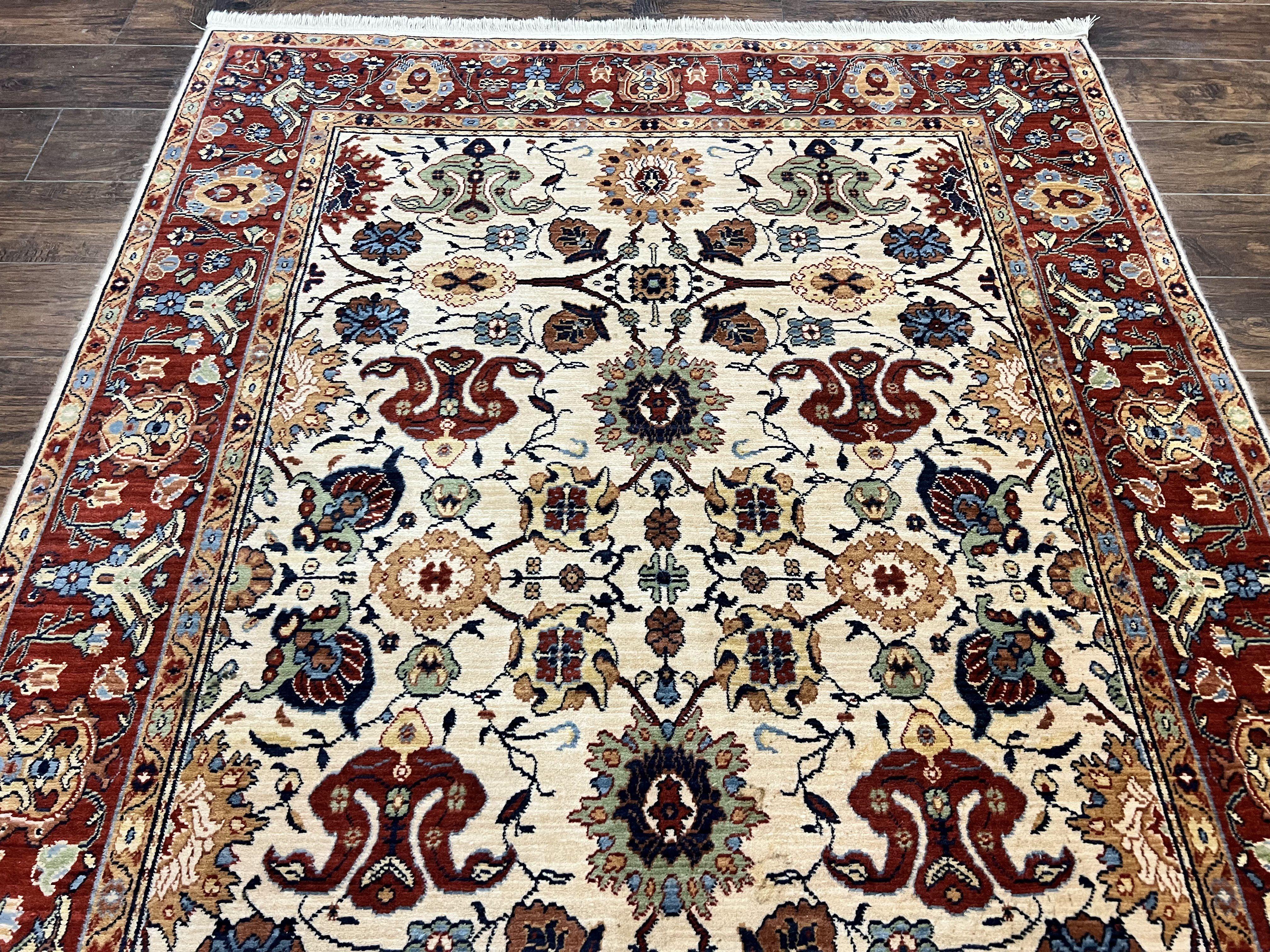 Karastan Rug 6x8, English Manor Stratford Pattern, Wool Karastan Carpet, #2120 - 506 Brighton Pattern, Vintage Rug - Jewel Rugs