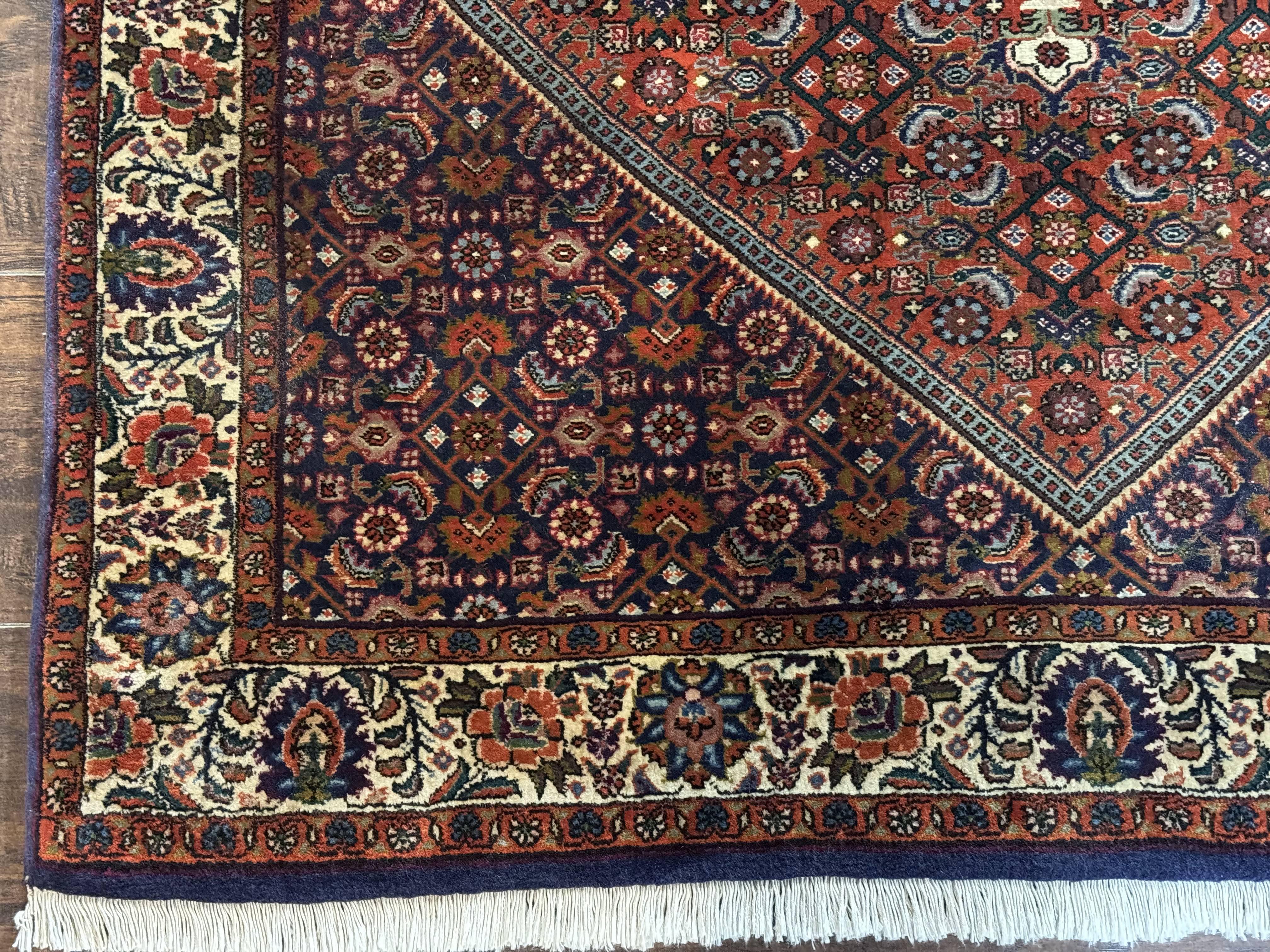Persian Bidjar Rug 4x5, Fine 290 KPSI, Herati Pattern - Jewel Rugs