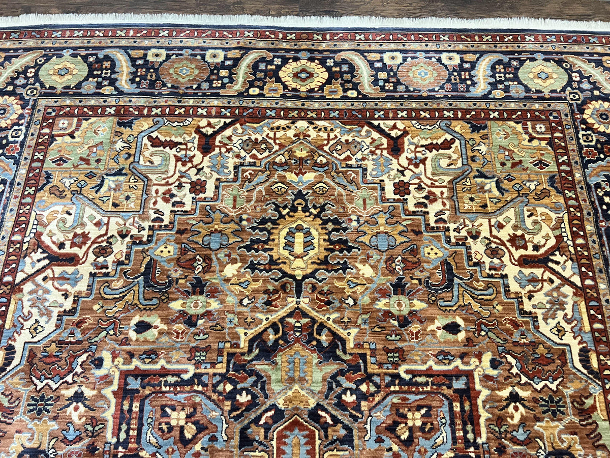 Karastan Rug 8 x 10.5, English Manor Windsor Heriz Karastan Carpet 8x1