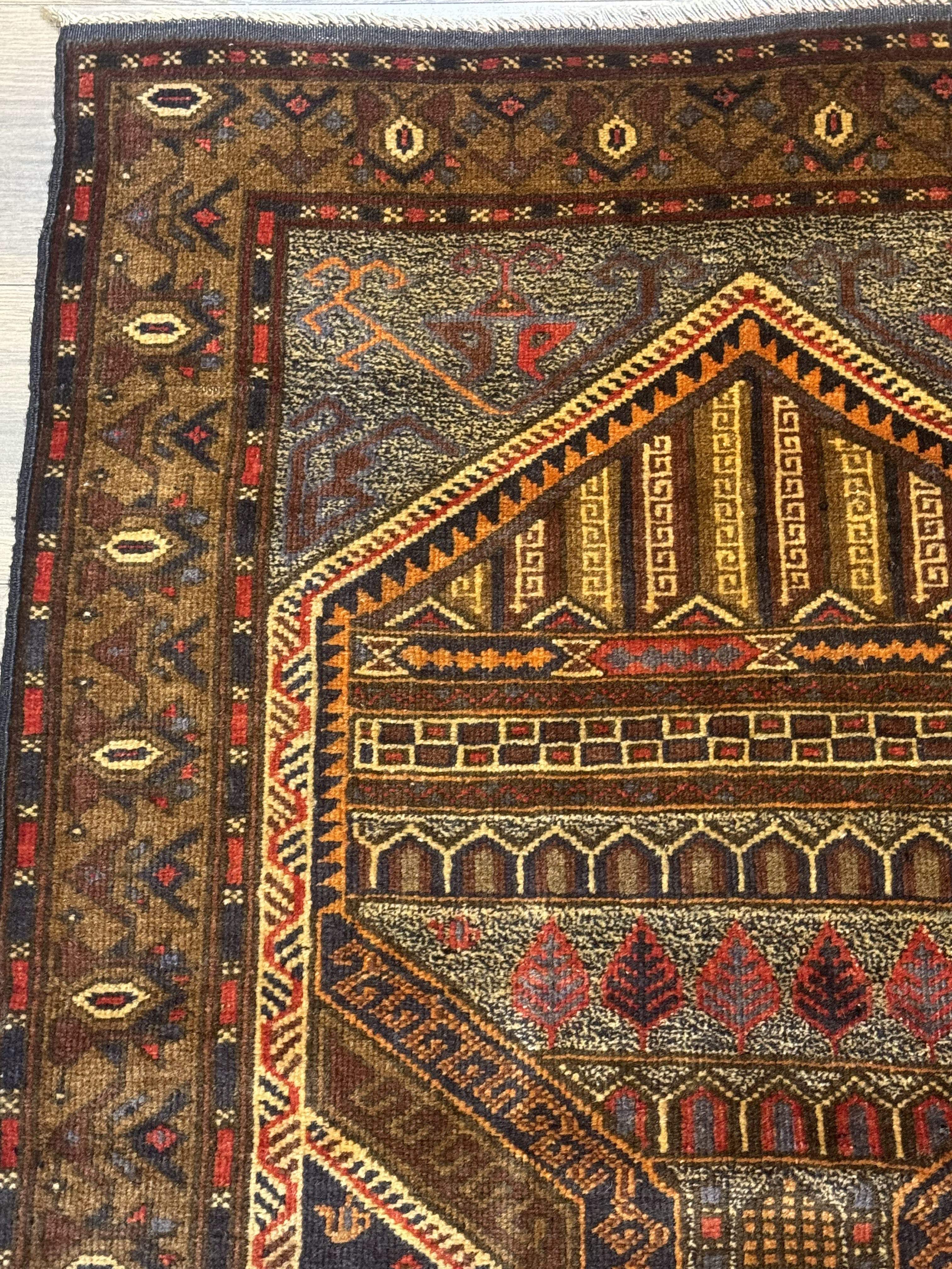 Persian Baluch Prayer Rug 3x4 – Hand-Knotted Wool Carpet - Jewel Rugs