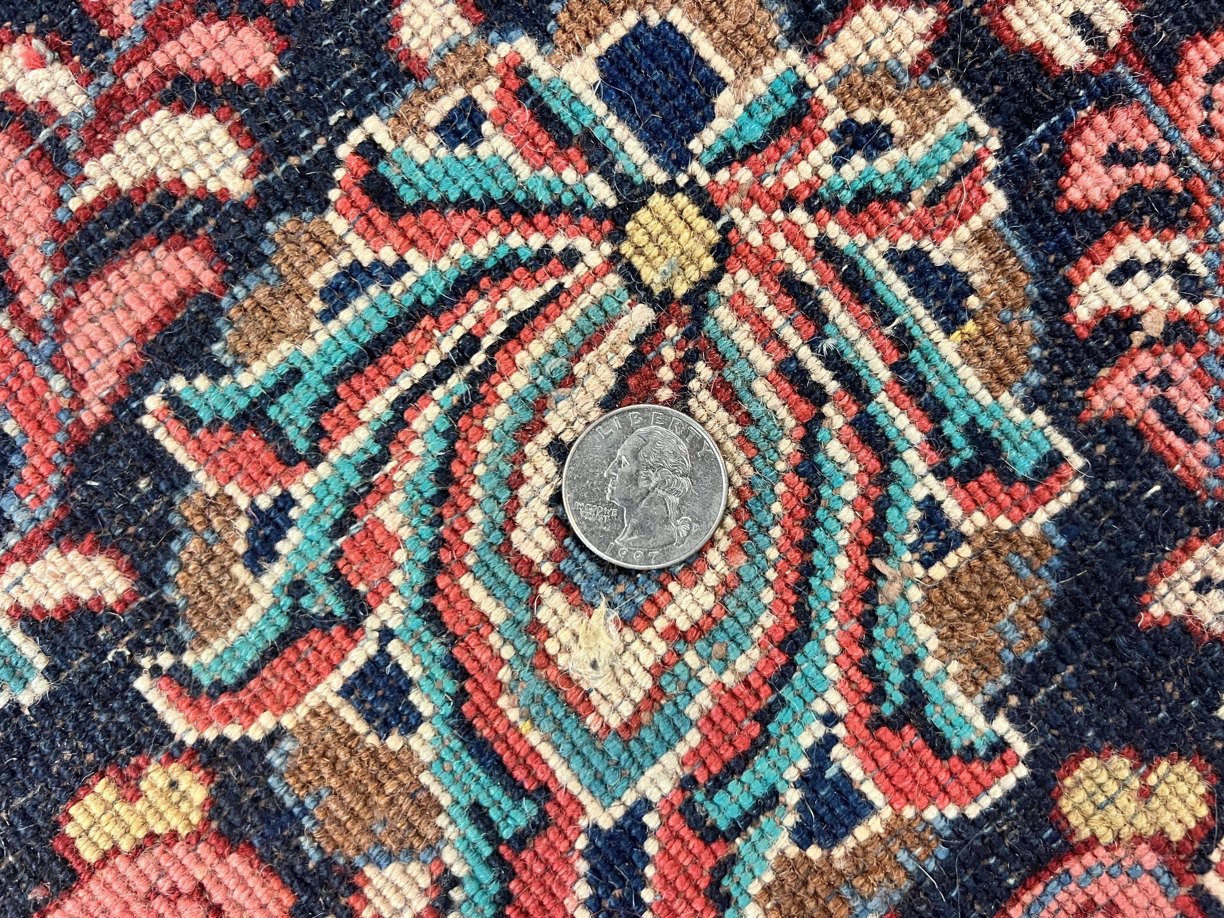 Square Persian Sarouk Rug 11x11 ft, Rare Size, Hand Knotted Wool Floral Allover Red Persian Carpet, Handmade Antique Rug - Jewel Rugs