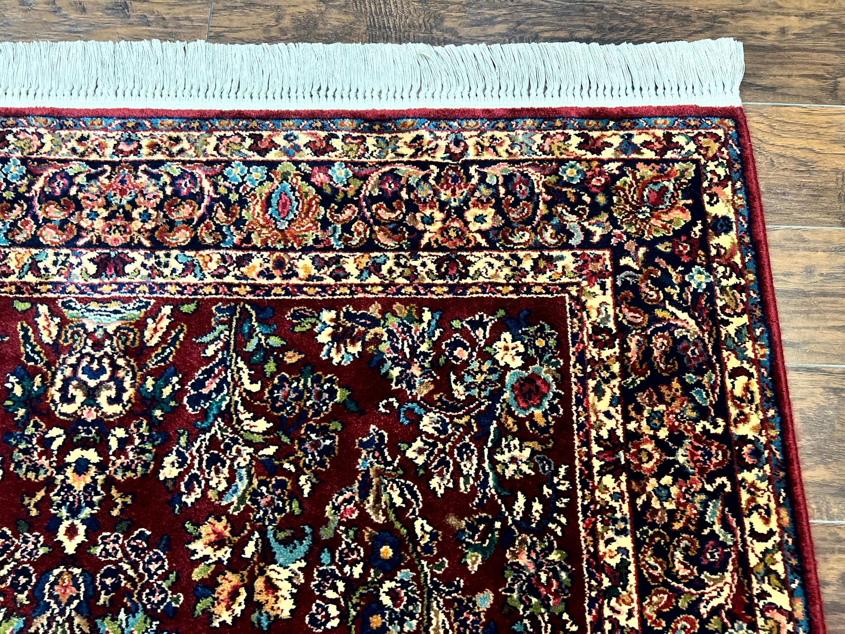 Karastan Rug 5.9 x 9 Red Sarouk Rug #785, Karastan Wool Rug, Karastan Carpet, Original 700 Series Vintage Karastan Oriental Rug Discontinued - Jewel Rugs
