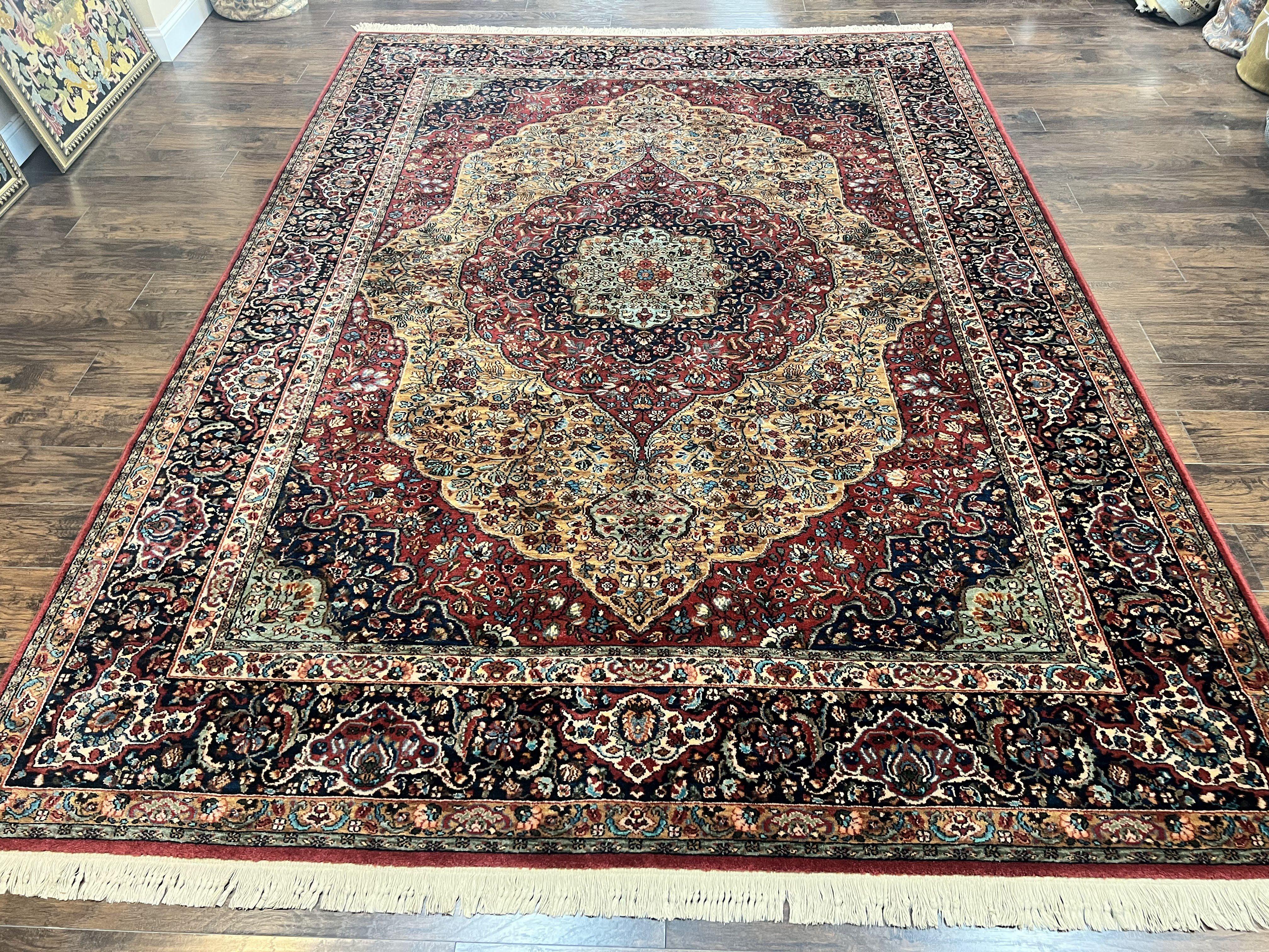 Karastan Rug 8.8 x 12 Medallion Kirman #700/718, Original Karastan Collection 700 Series, Discontinued Karastan Carpet Vintage Wool Karastan - Jewel Rugs
