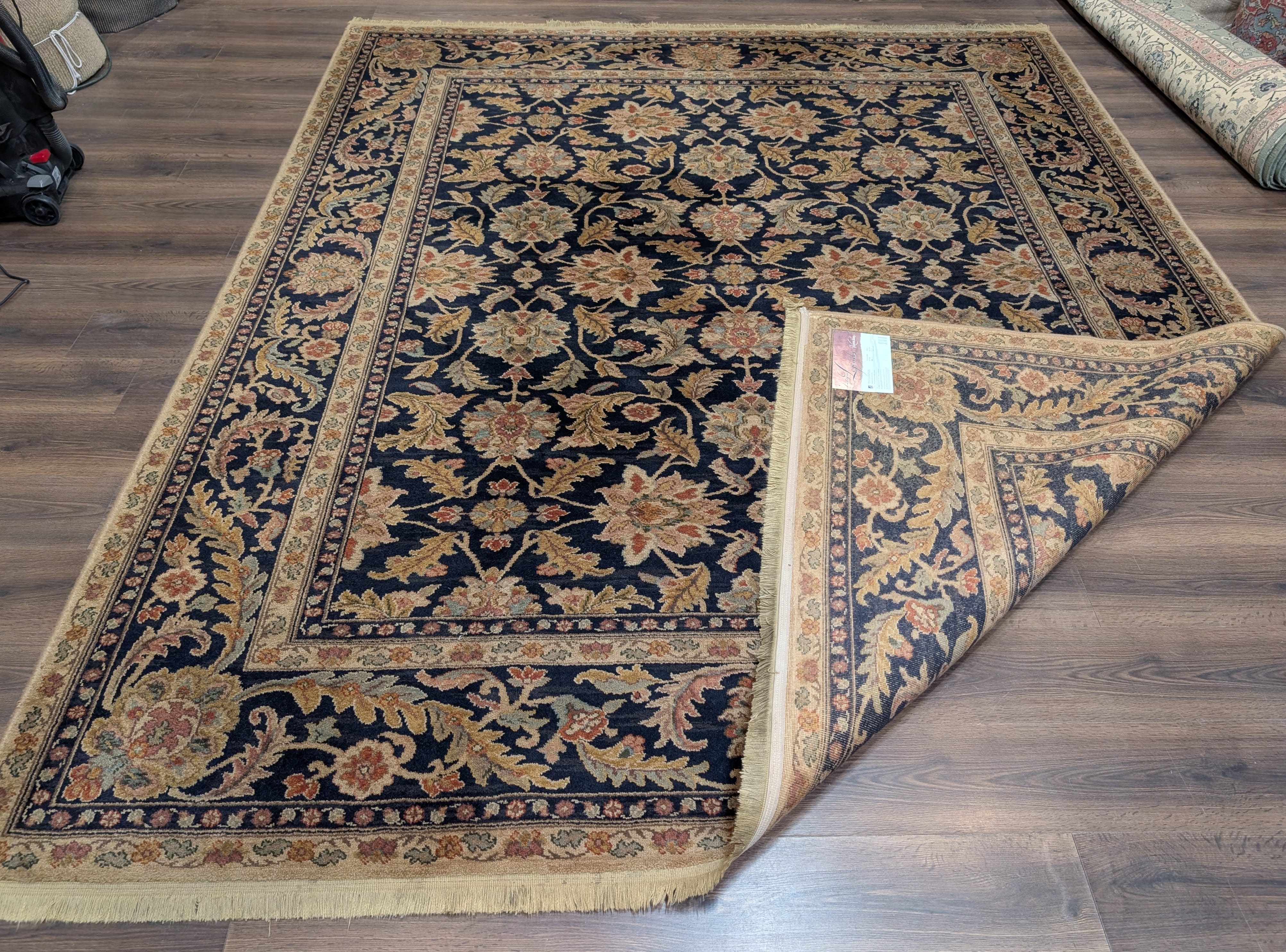Karastan Rug 8.8 x 10 Antique Legends Agra Black Wool Carpet - Jewel Rugs