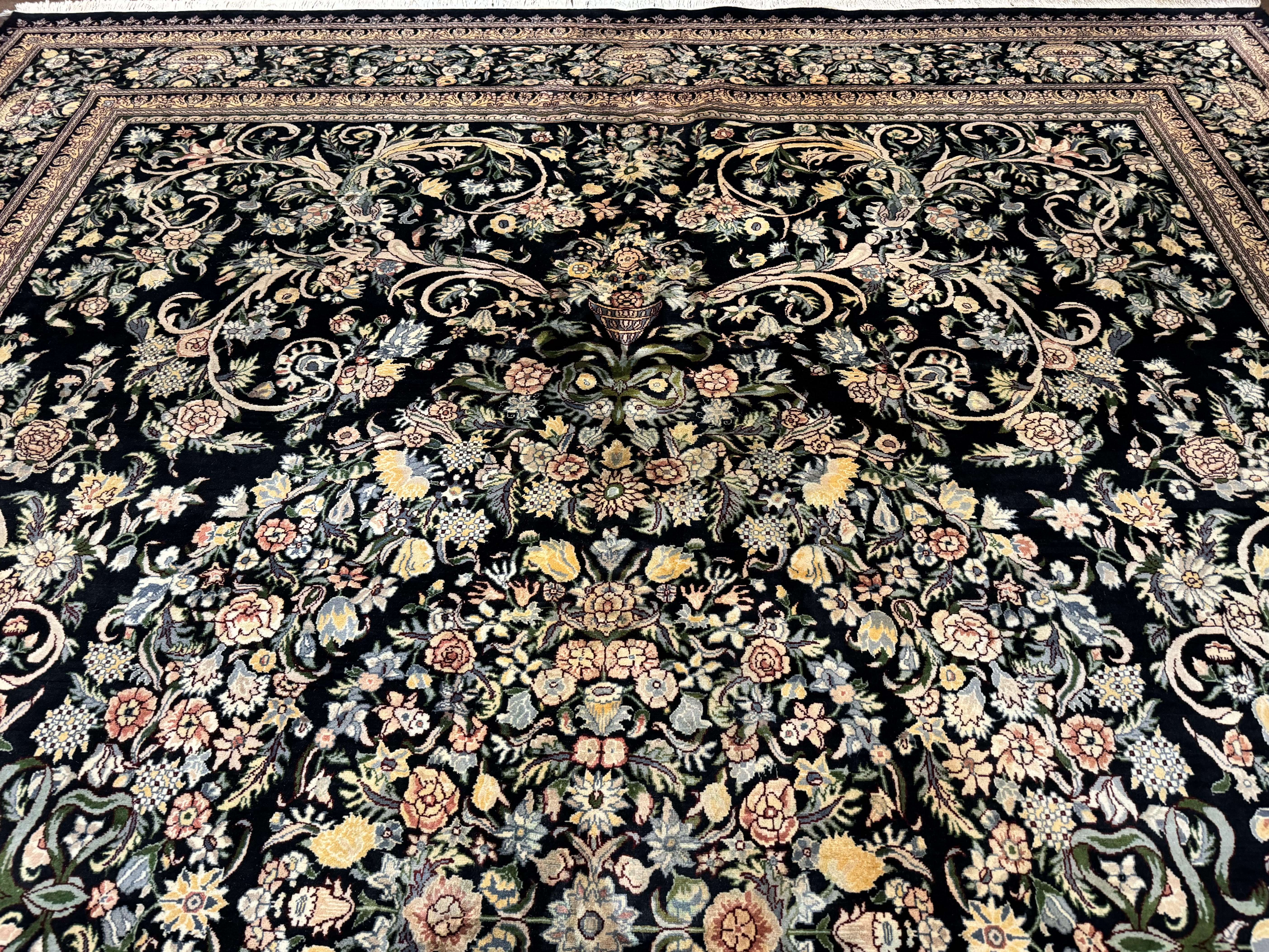Pak Persian Rug 10x14, Elegant Floral Carpet, Fine 225 KPSI - Jewel Rugs