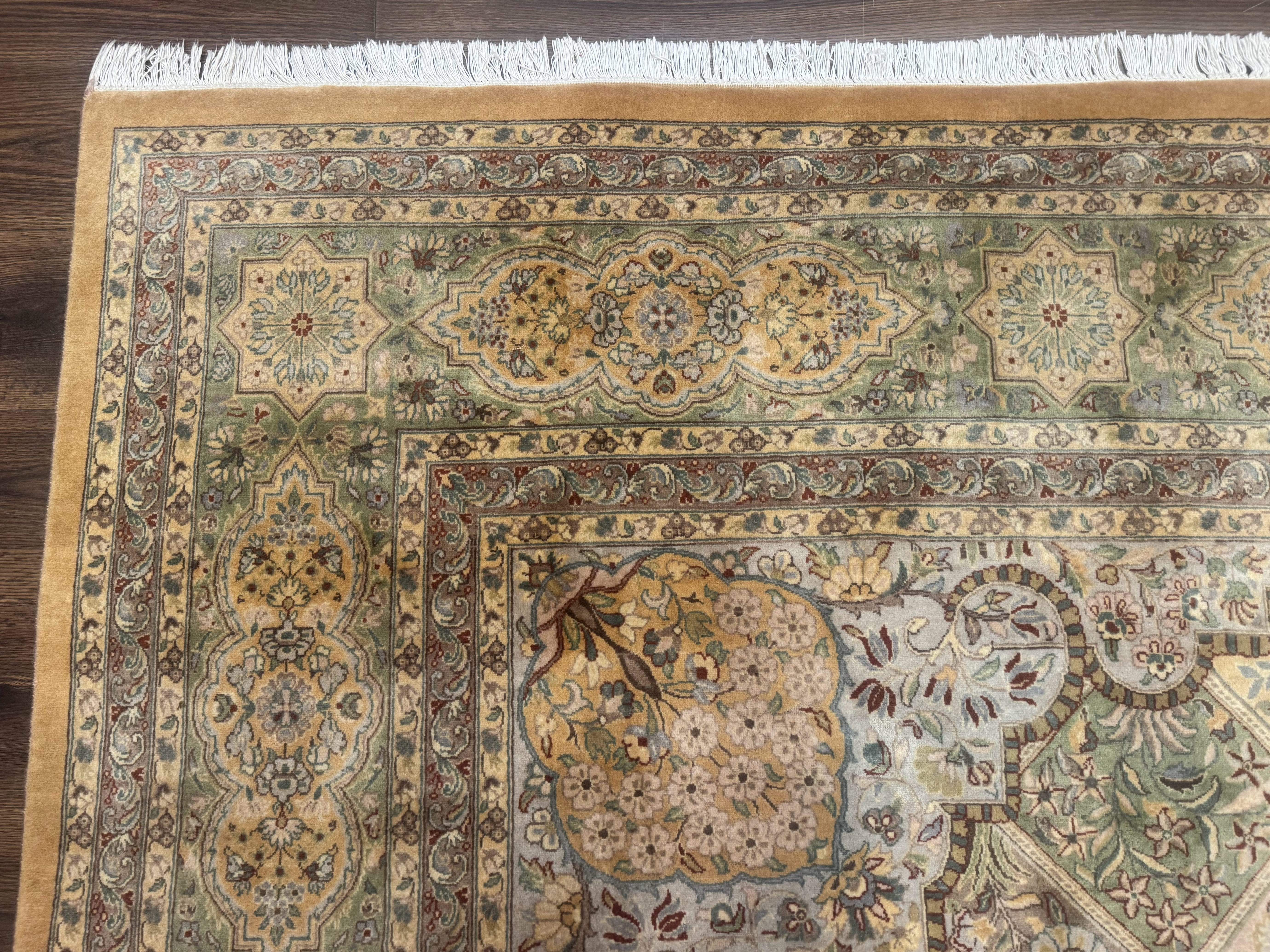 Pak Persian Rug 9x12, Diamond Panel Design, Fine 225 KPSI, Wool - Jewel Rugs