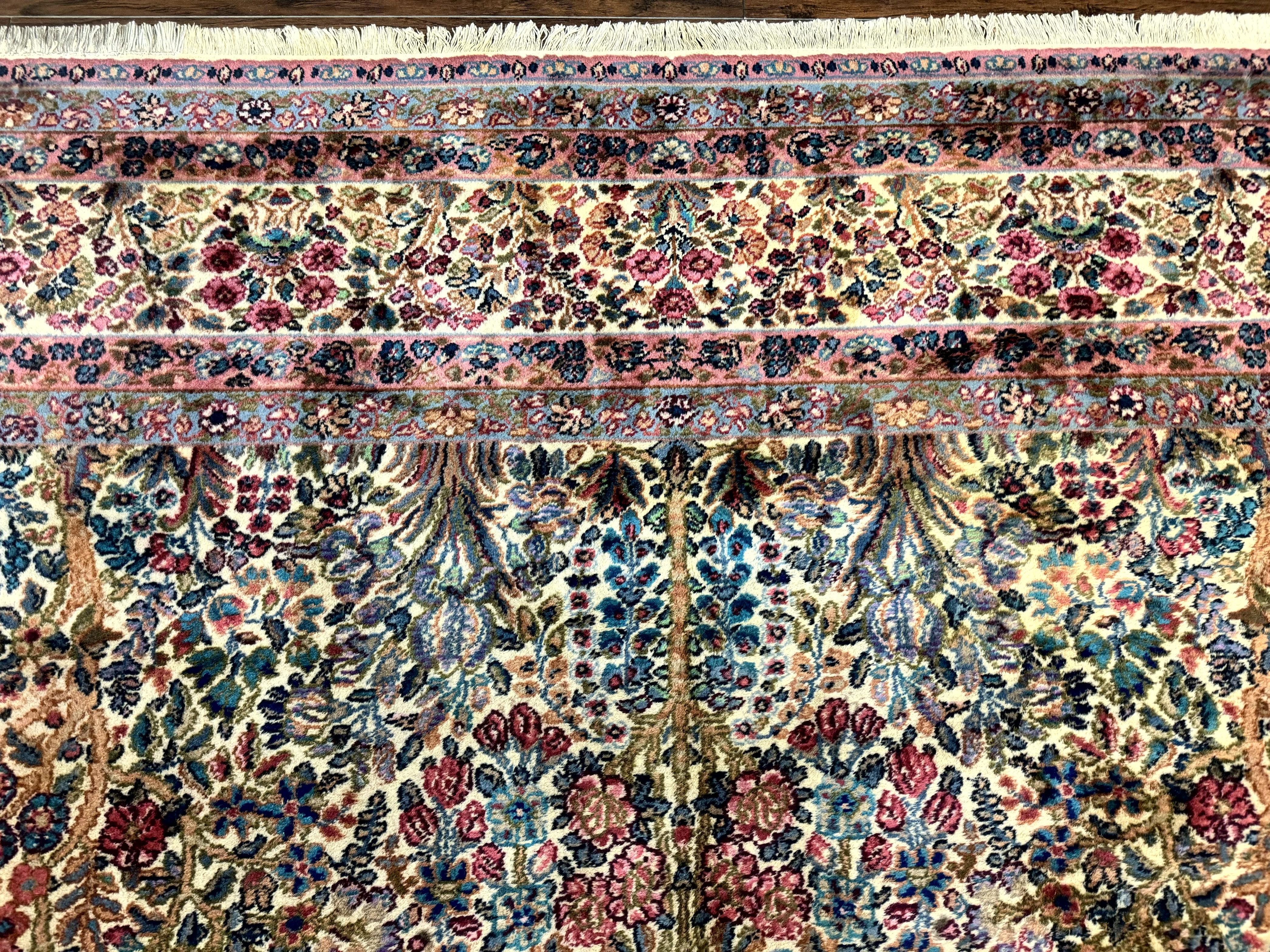 Karastan Rug 8.8 x 15, Lanamar Kirman #5519, Wool Karastan Carpet, Antique Floral Karastan Rug, Tree of Life Design Rug, Traditional Rug - Jewel Rugs