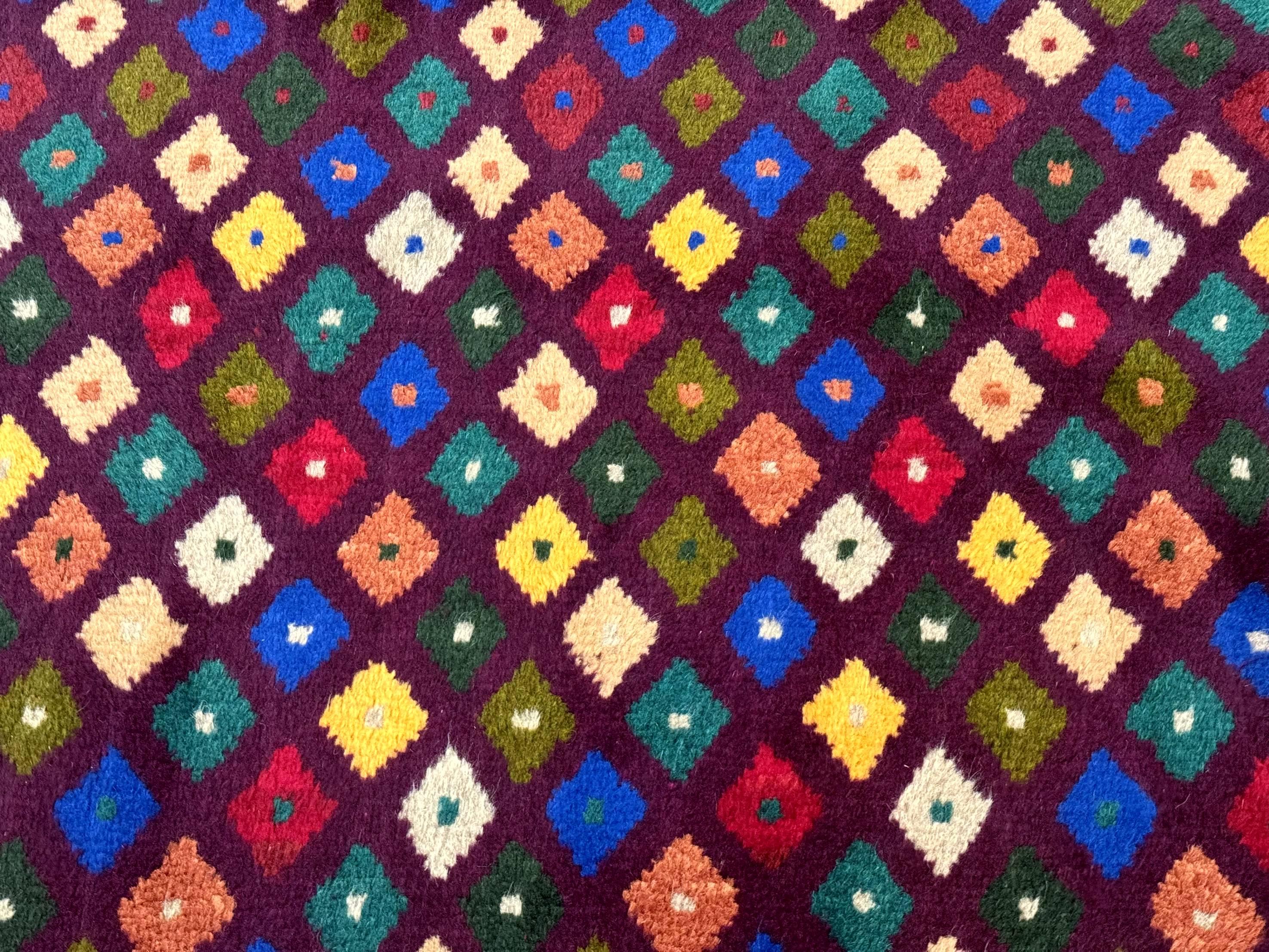 Balouch Rug 3x5, Afghan Rug, Purple-Maroon, Multicolor, Tribal Rug - Jewel Rugs