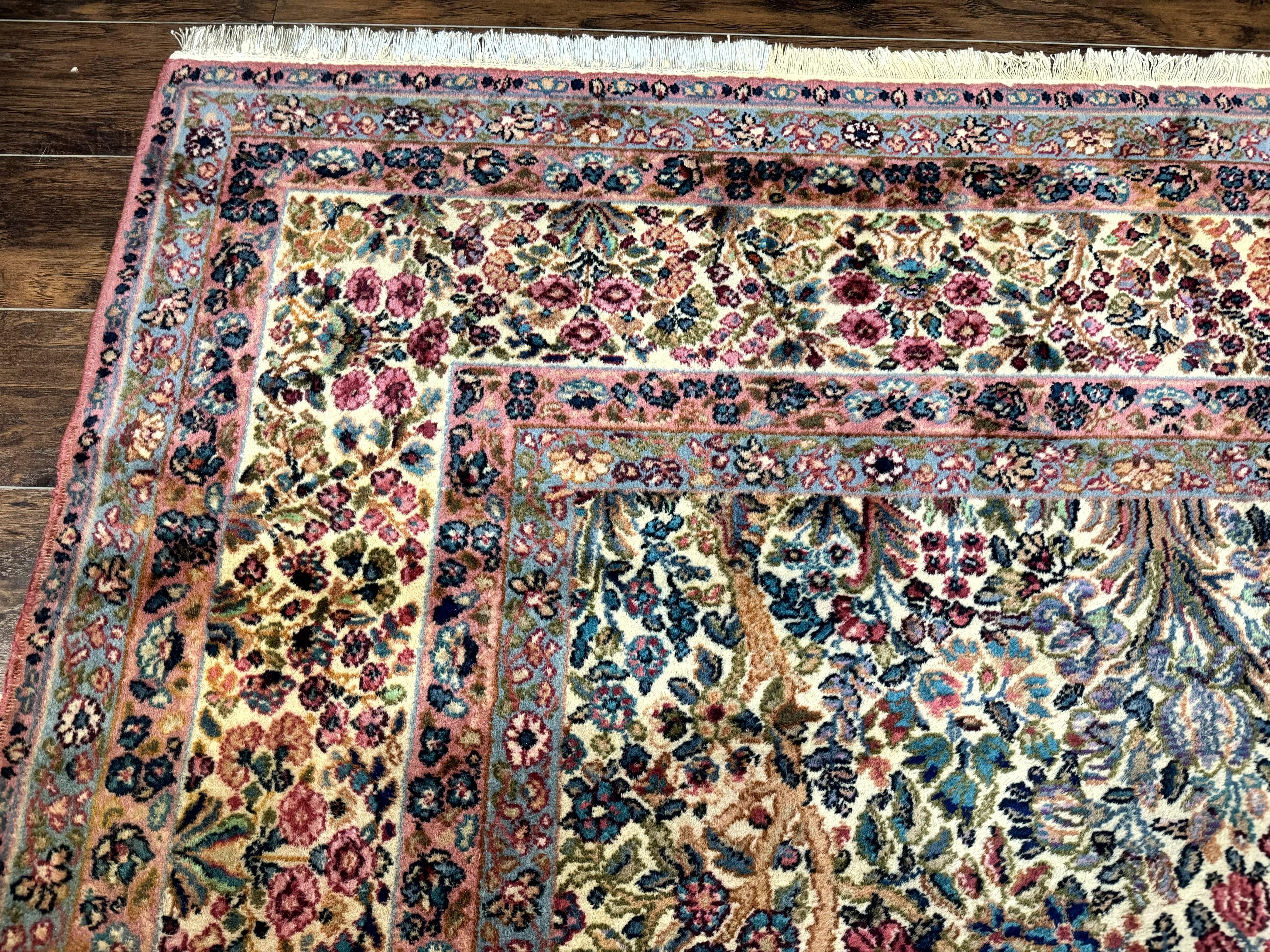 Karastan Rug 8.8 x 15, Lanamar Kirman #5519, Wool Karastan Carpet, Antique Floral Karastan Rug, Tree of Life Design Rug, Traditional Rug - Jewel Rugs