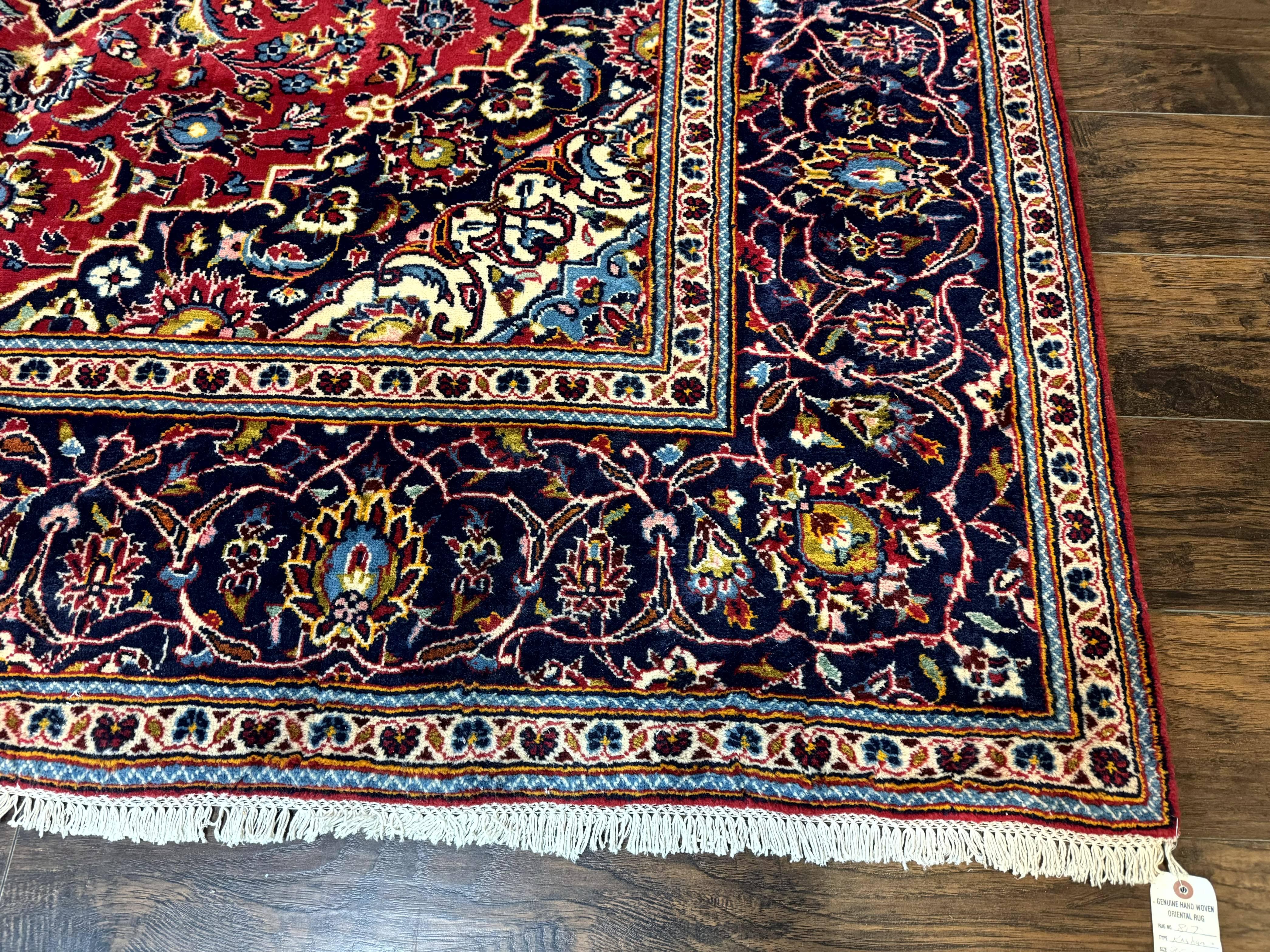 Red Persian Kashan Rug 8x11 - Jewel Rugs