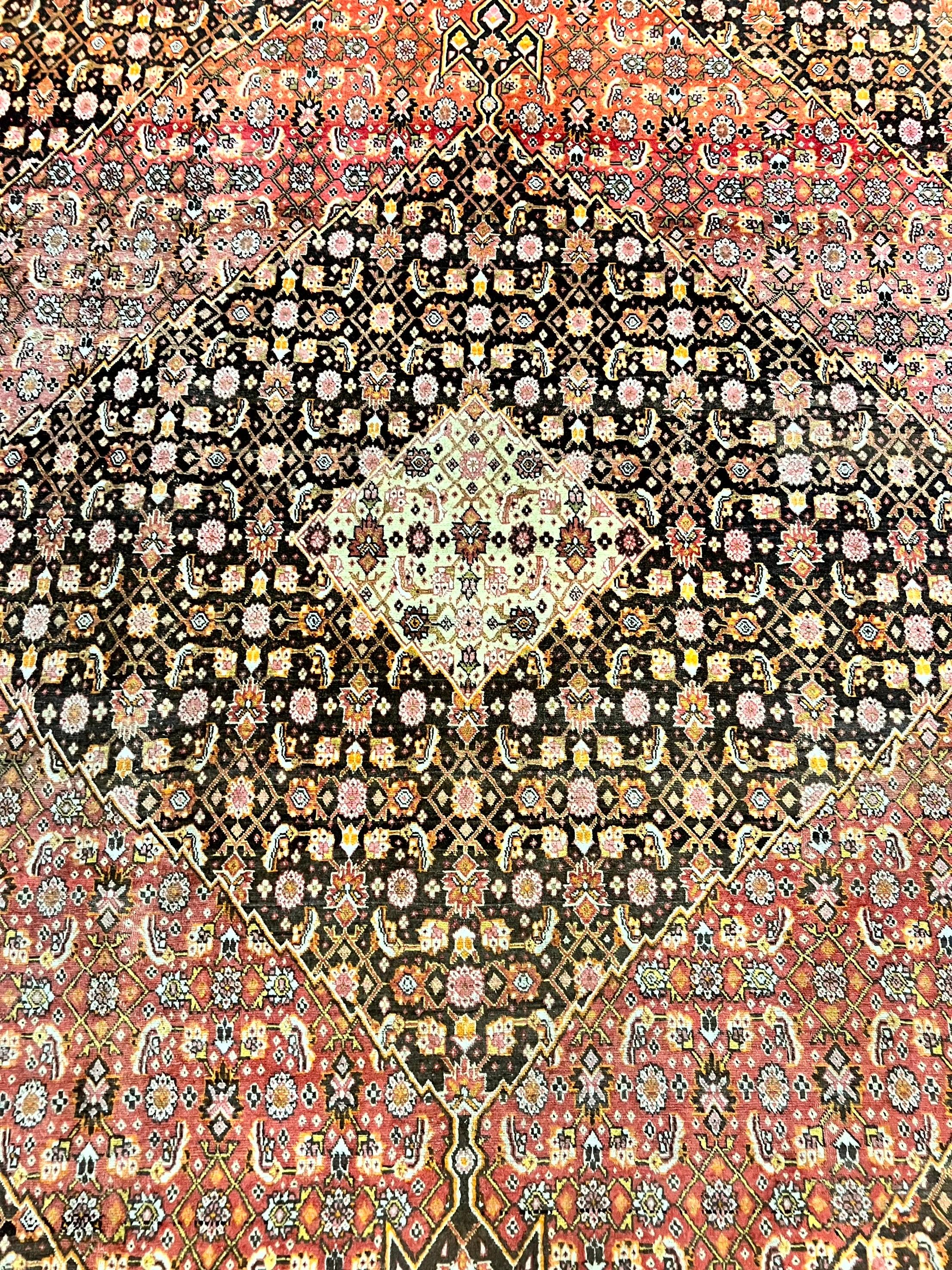 Rare Antique Persian Tabriz Rug 9x12, Red, Handmade, Wool - Jewel Rugs