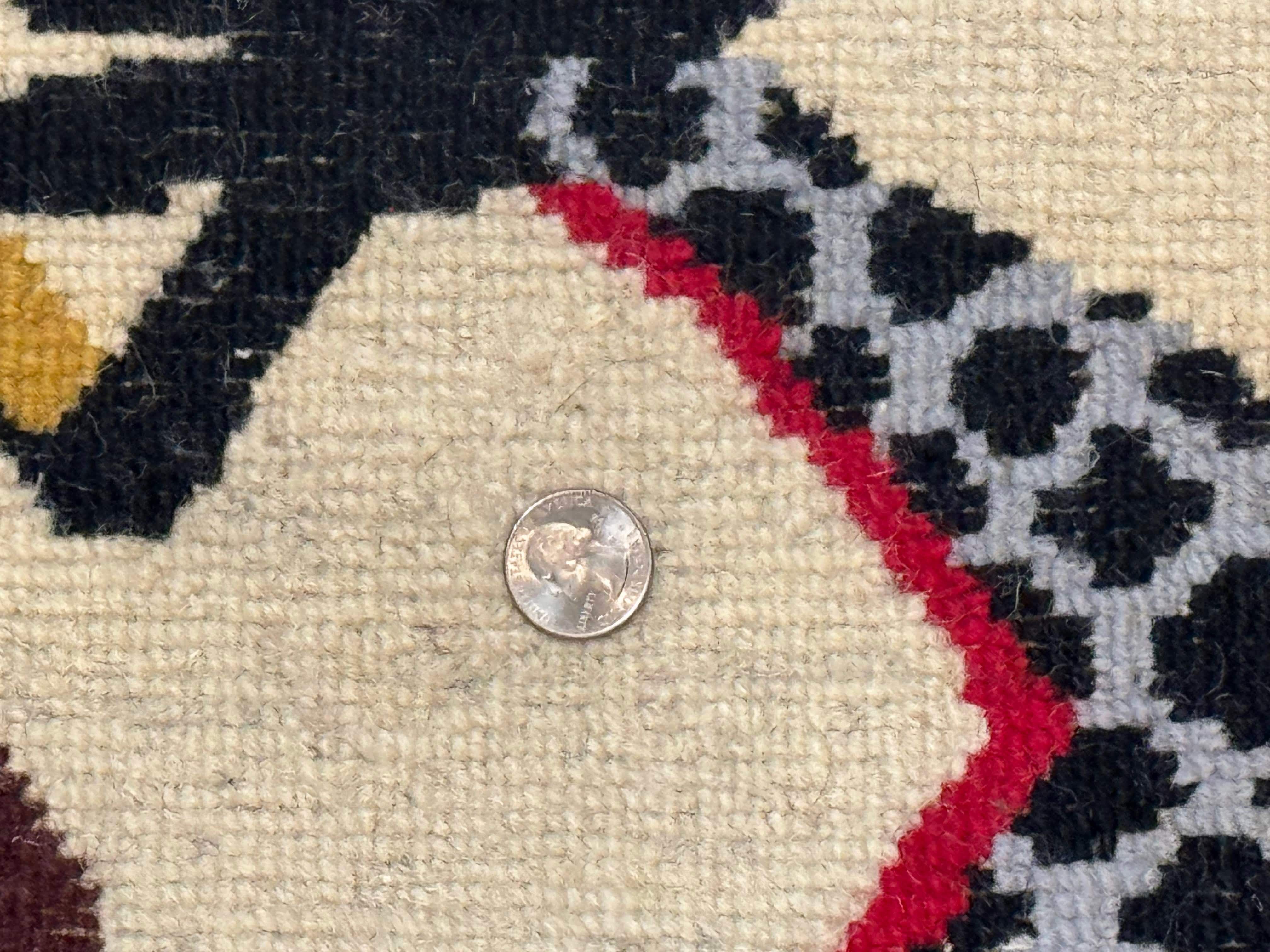 Chinese Dragon Rug 3x5 – Ivory, Hand-Knotted Wool, Vintage Carpet - Jewel Rugs