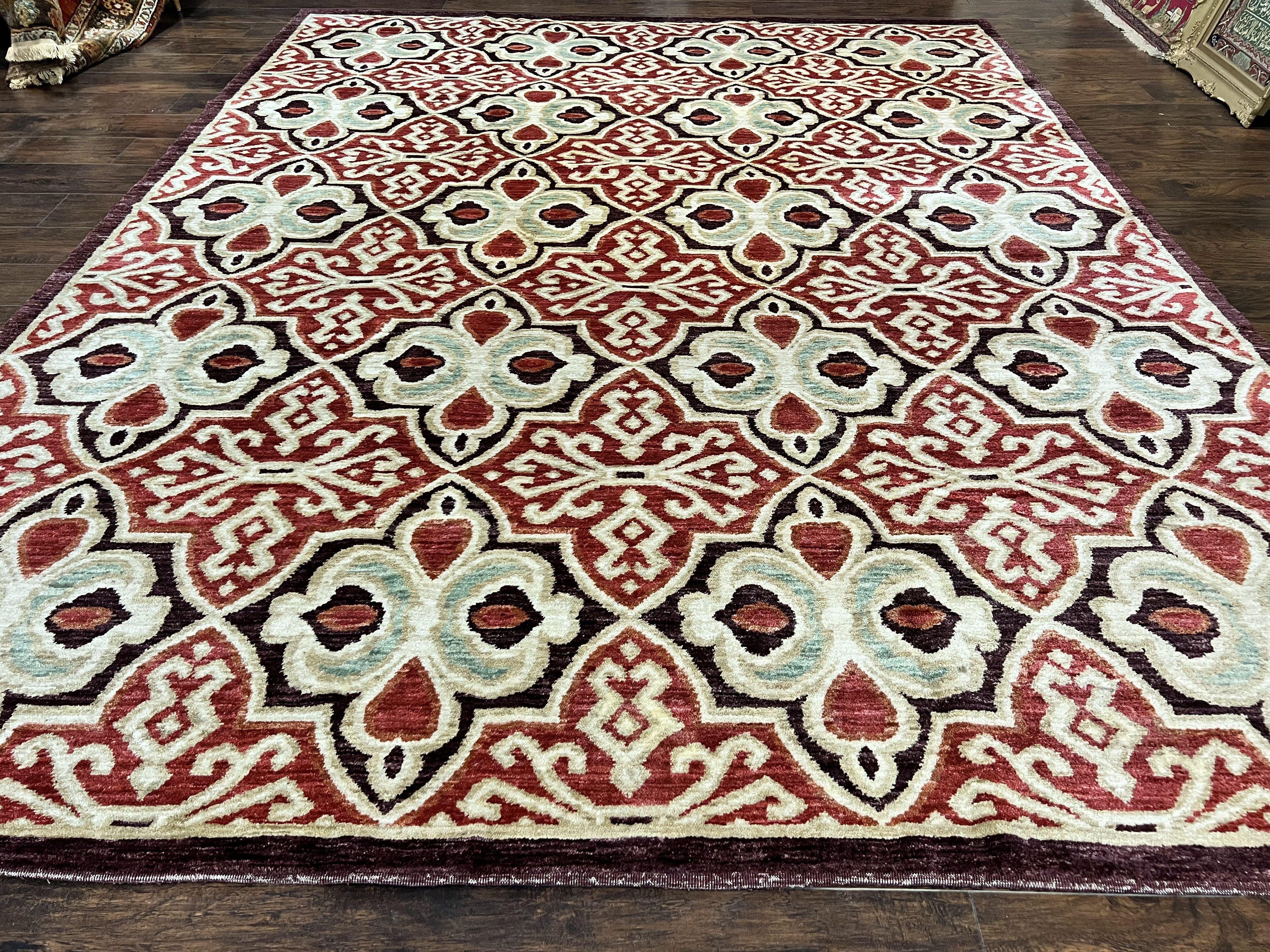 Portuguese Rug 9x12, Vintage Carpet, Handmade Wool Rug - Jewel Rugs