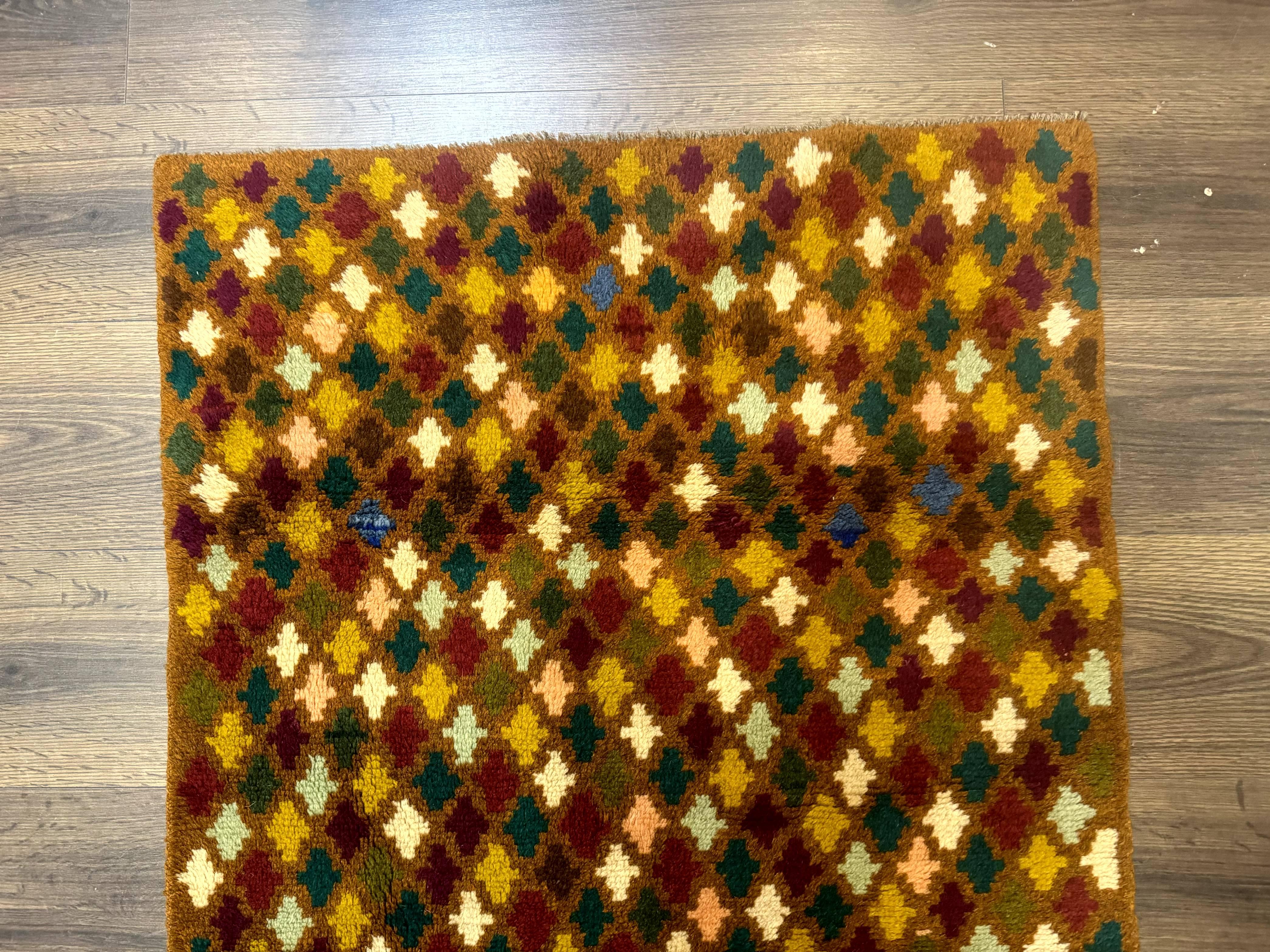 Balouch Rug 3x4, Burnt-Orange, Multicolor, Afghan Rug - Jewel Rugs