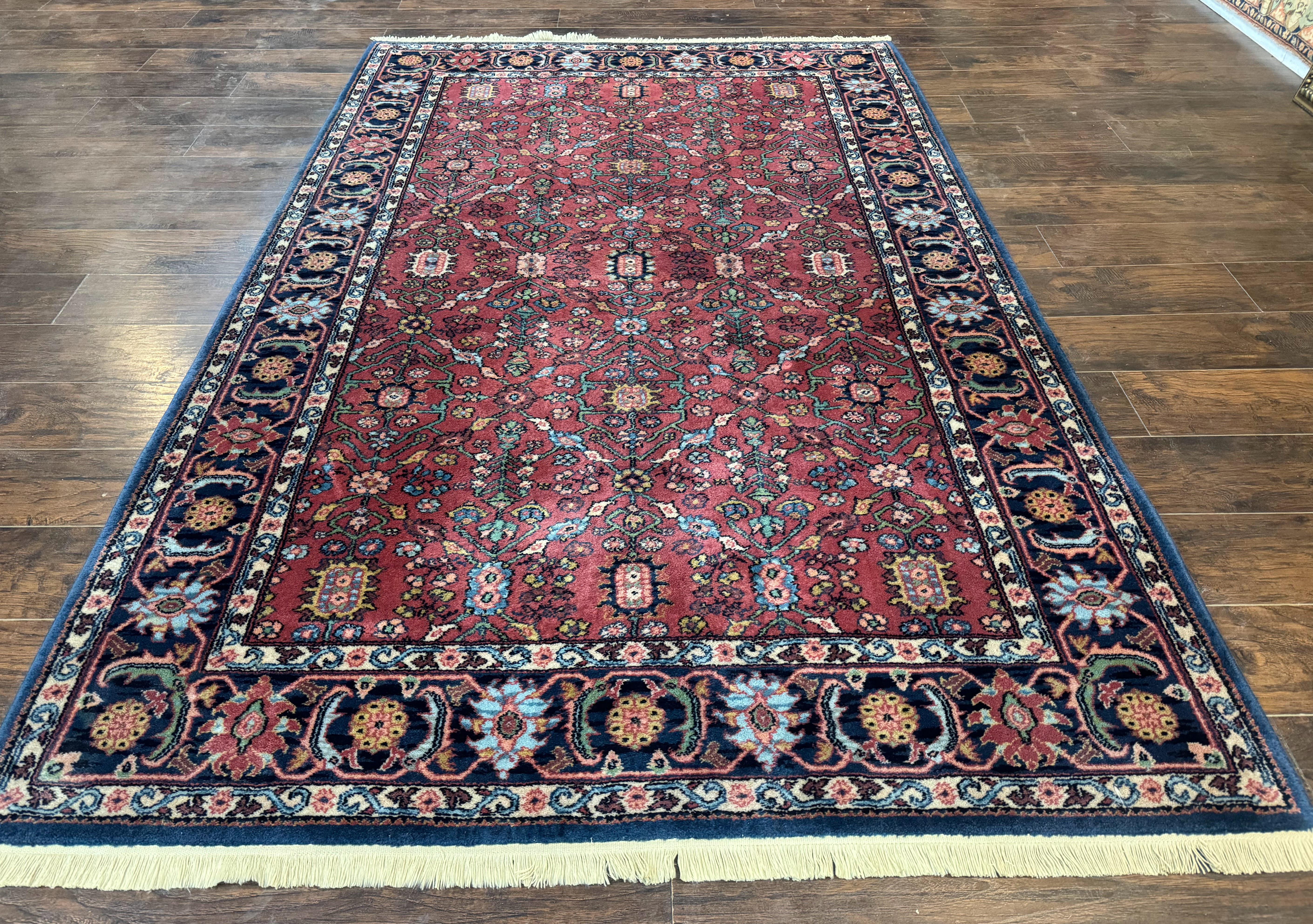 Karastan Rug 5.9 x 9 Serapi #729, Wool Karastan Carpet, Original 700 Series, Red, Discontinued, 6x9 Vintage Karastan Area Rug, Rare - Jewel Rugs