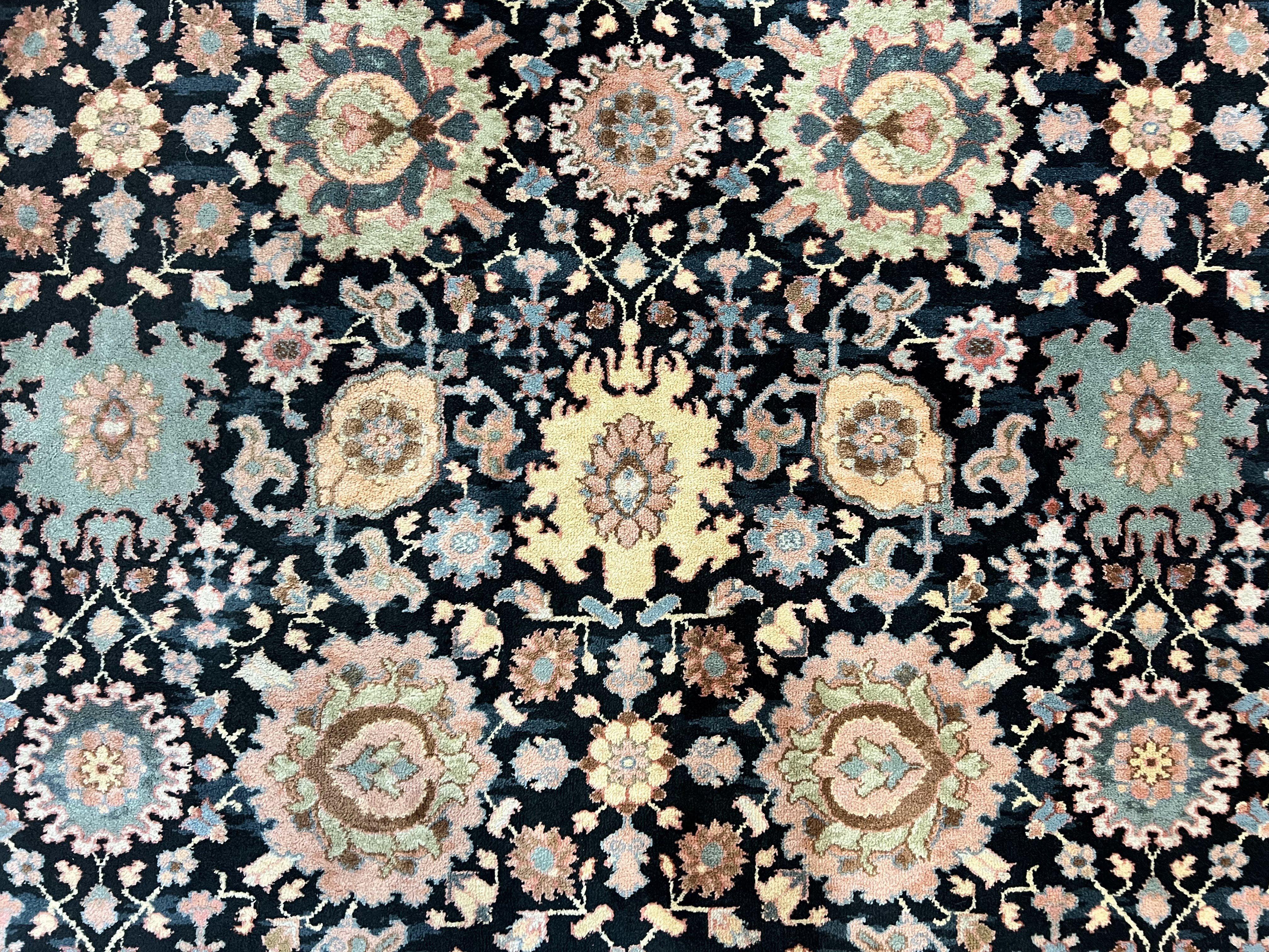 Karastan Rug 8 x 11.7, Karastan Williamsburg Kurdish Pattern 559, Wool Pile Vintage Karastan Carpet, Discontinued, Room SIzed Area Rug - Jewel Rugs