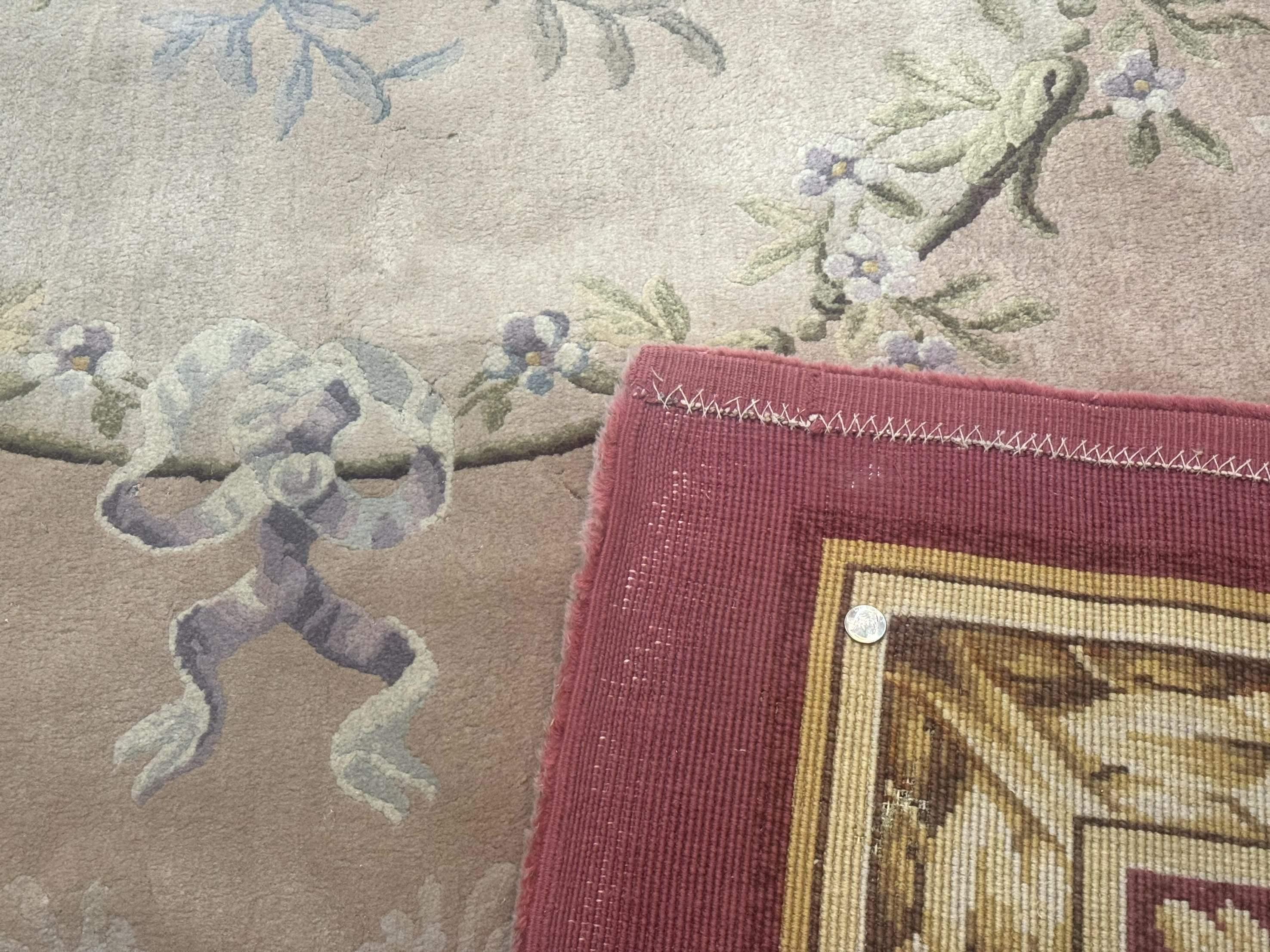 Palace Size Aubusson Rug 13 x 20 ft - Oversized Wool Carpet - Jewel Rugs