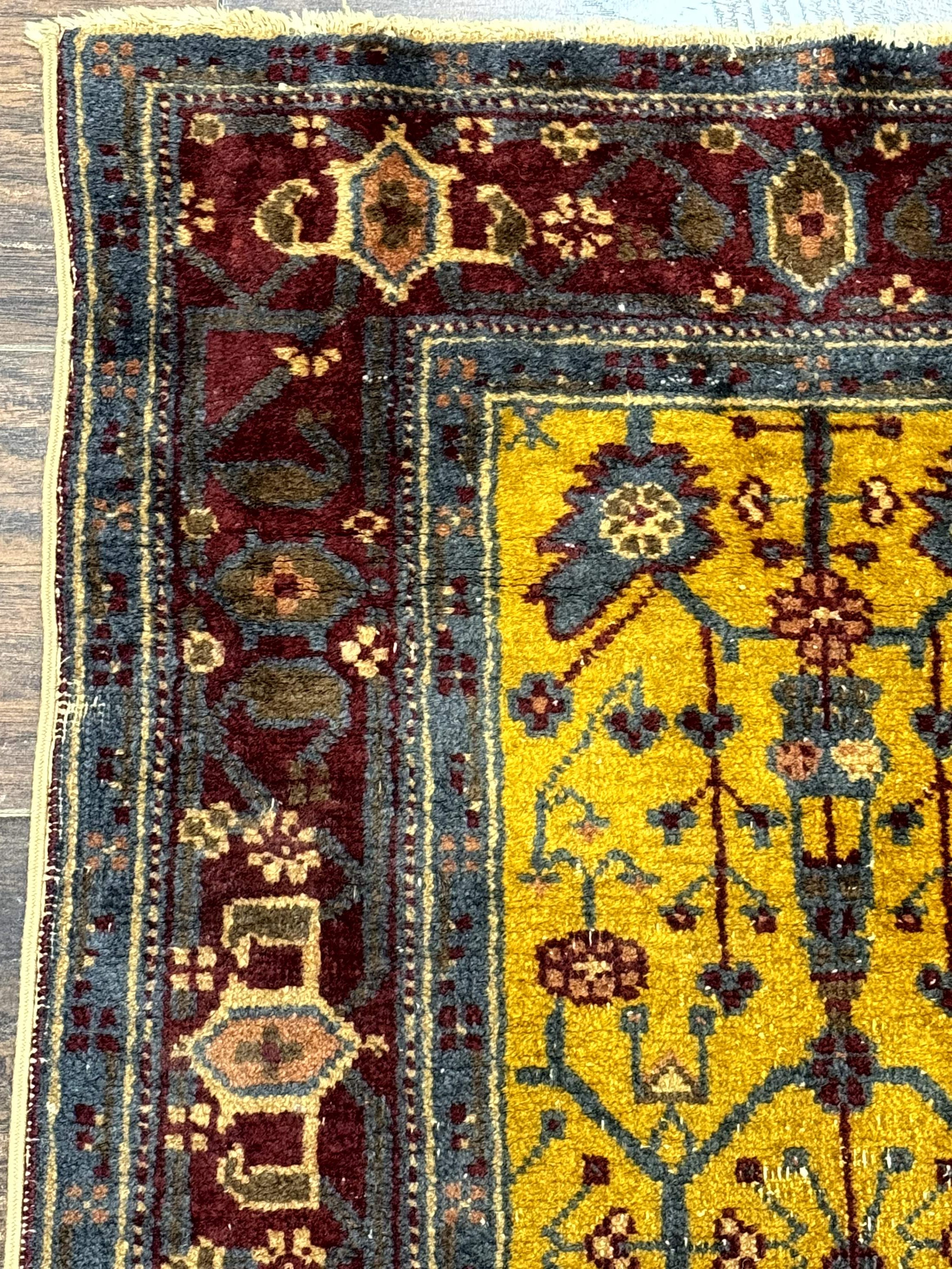 Indian Agra Rug 2x4 – Hand-Knotted Wool Antique Carpet - Jewel Rugs